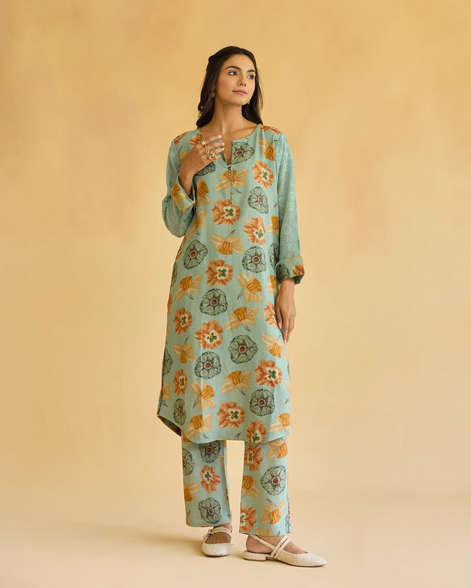 HAPPY FLOWER CHILD CORD-SET Naaz By Noor