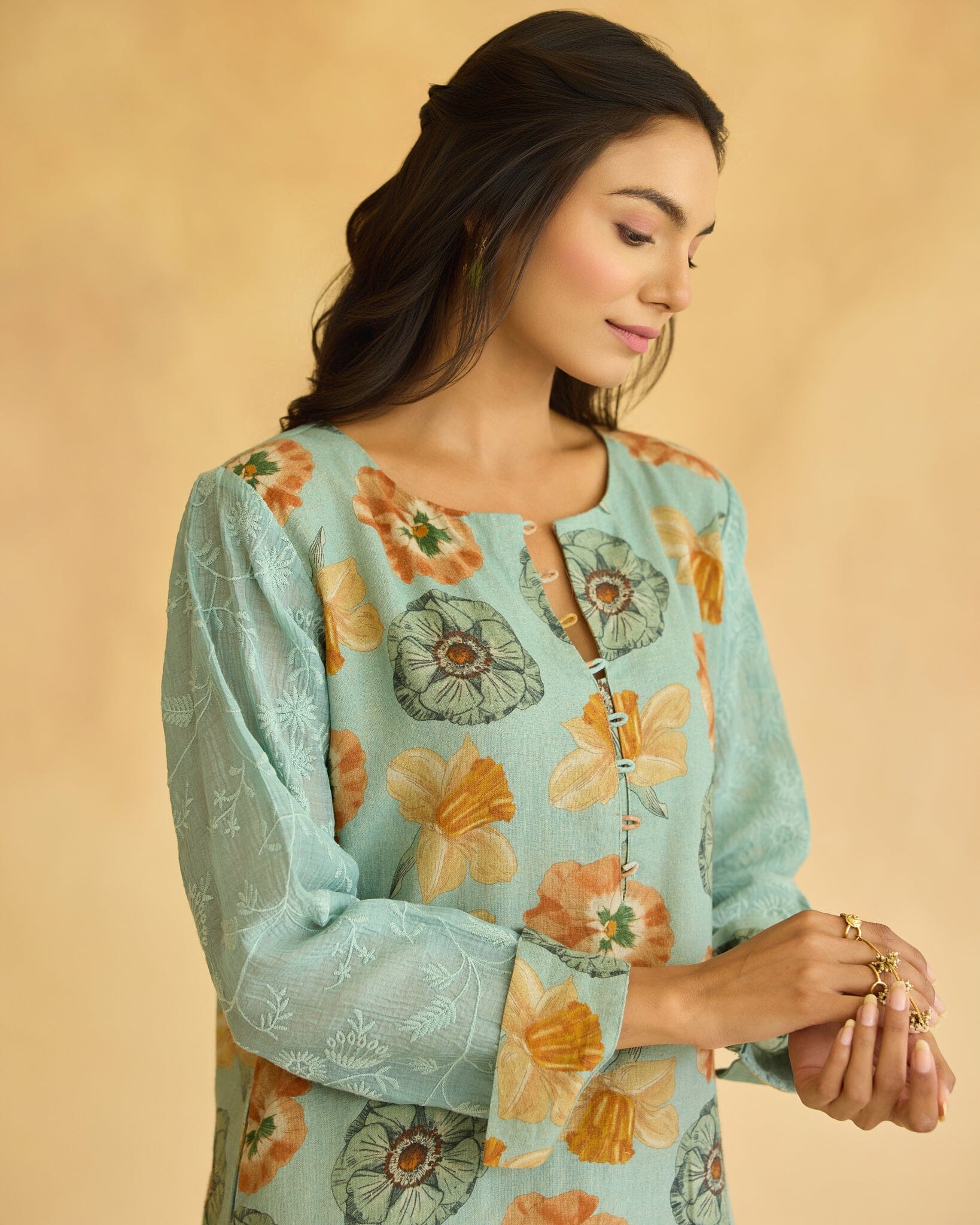 HAPPY FLOWER CHILD CORD-SET Naaz By Noor