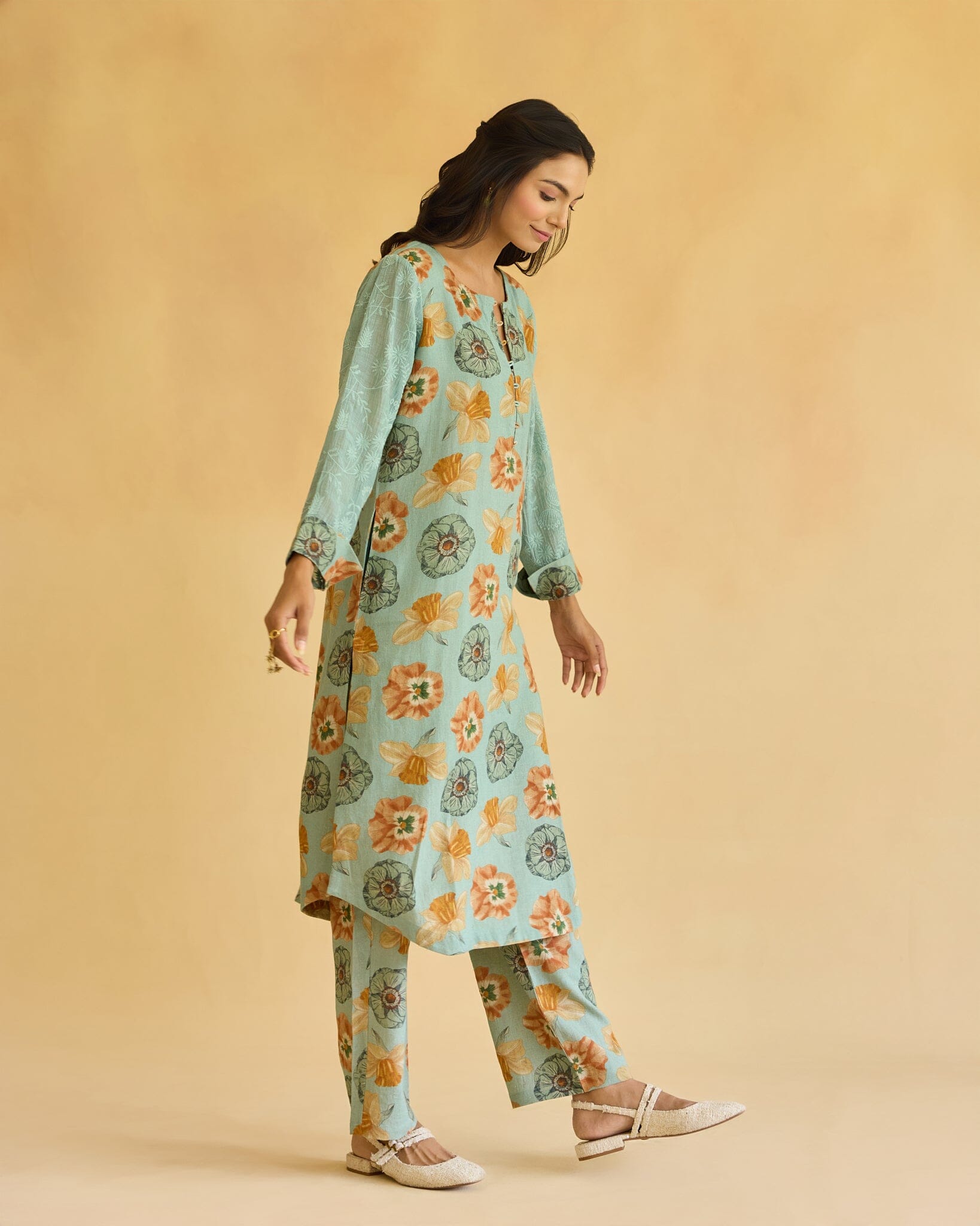 HAPPY FLOWER CHILD CORD-SET Naaz By Noor