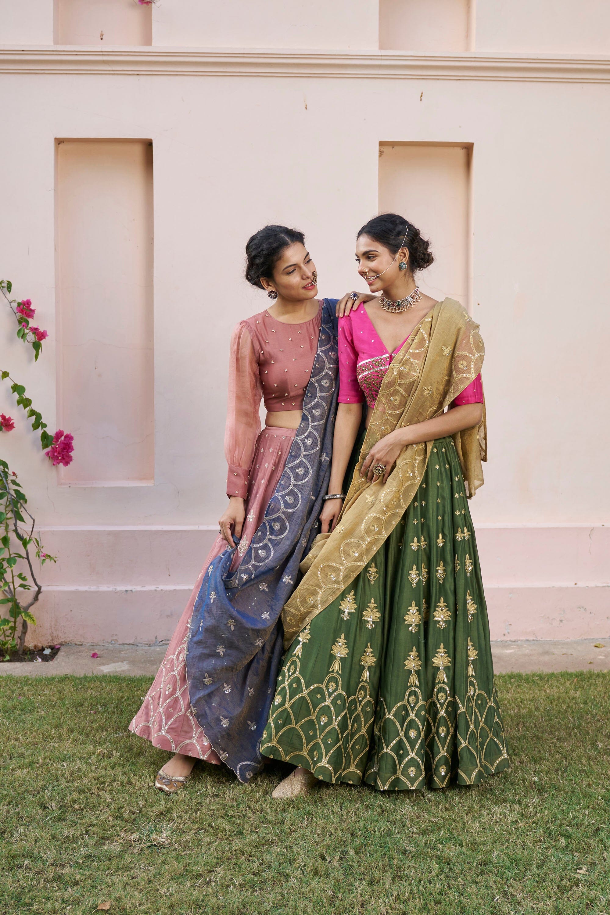 kikli 3 colour lehenga-set of 3 ( blouse, kalidar skirt & dupatta) Naaz By Noor