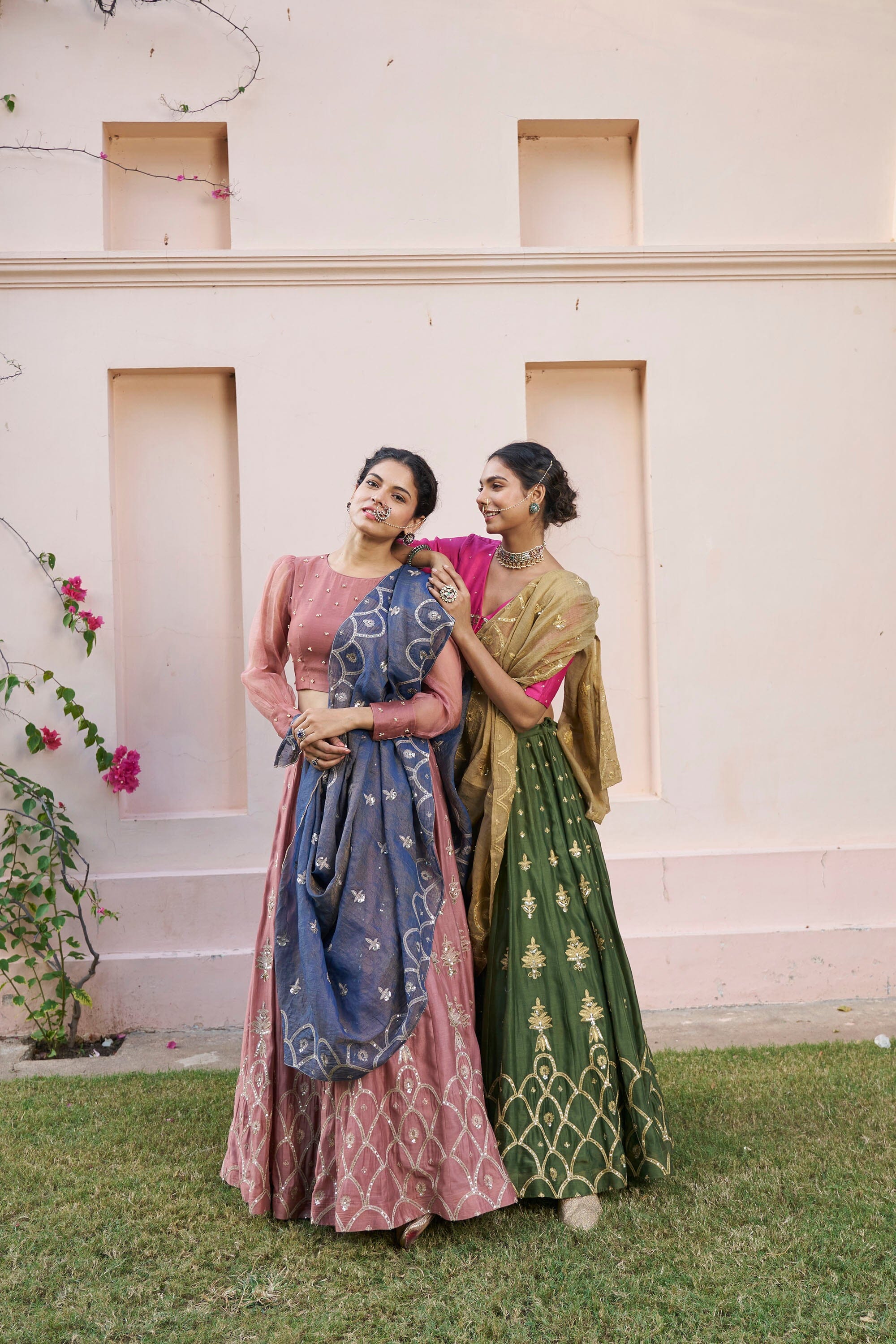 kikli 3 colour lehenga-set of 3 ( blouse, kalidar skirt & dupatta) Naaz By Noor