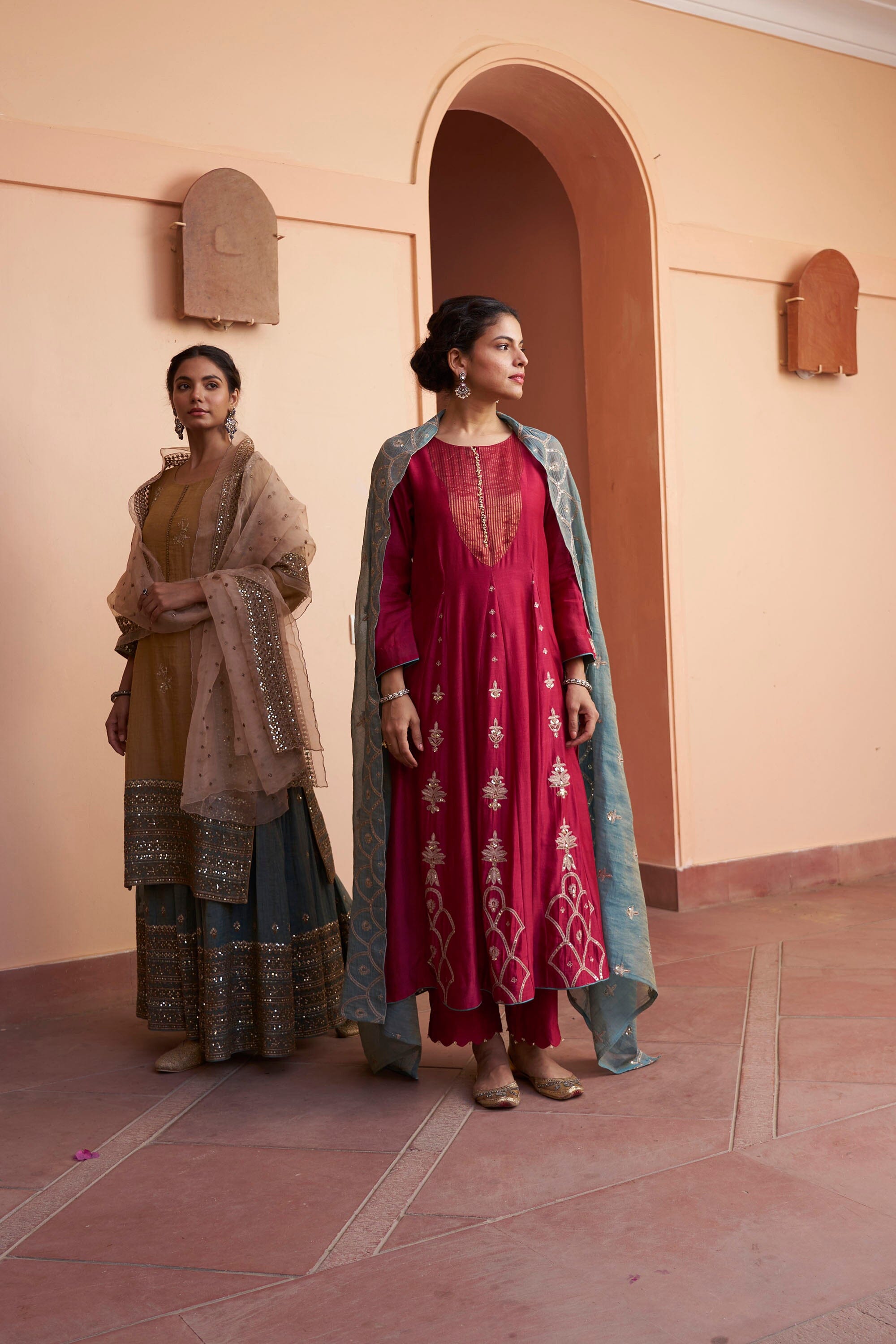 kikli blue sharara-set of 3( kurta, sharara & dupatta) Naaz By Noor