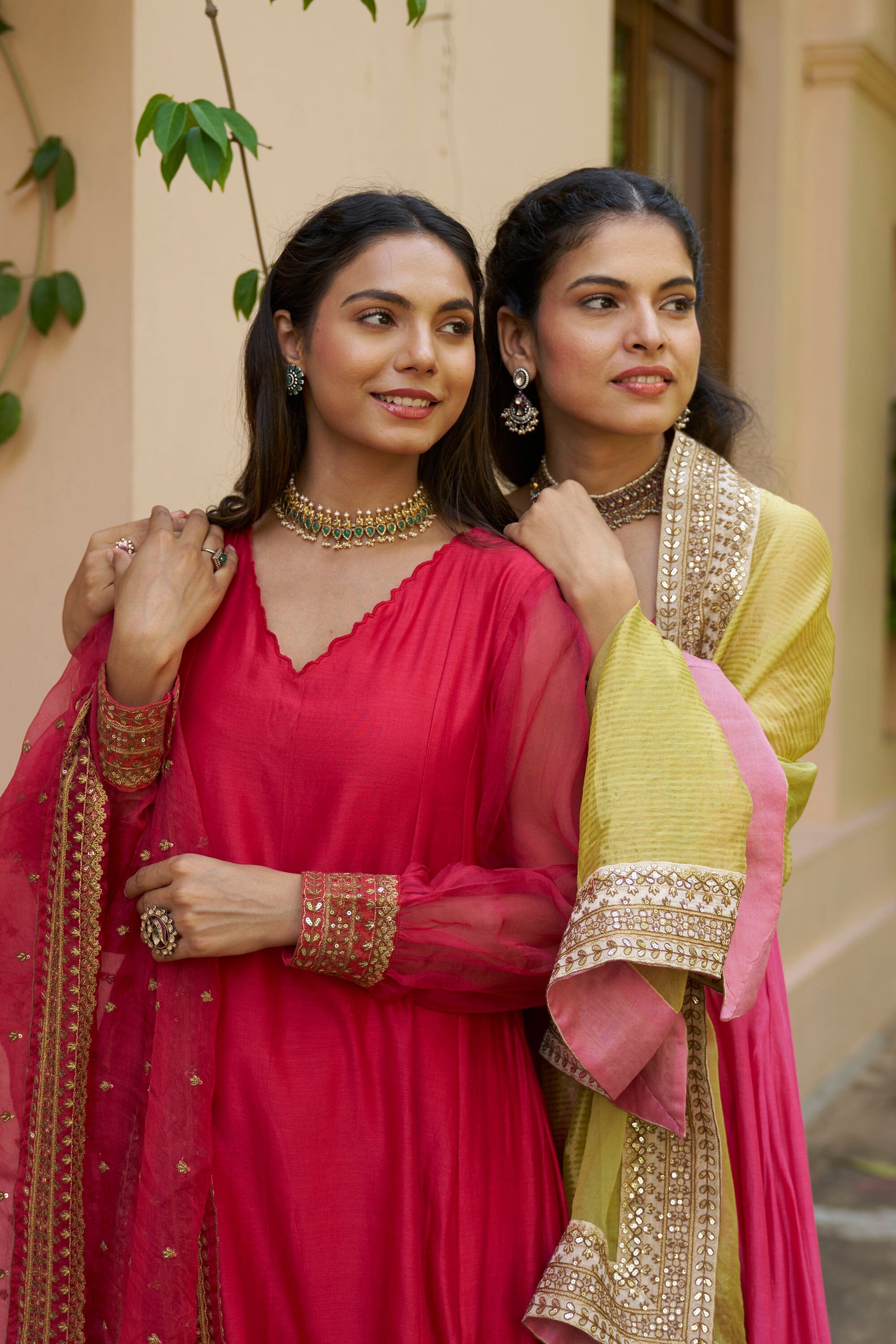 kikli pink-set of 3 (kurta, pant & dupatta) Naaz By Noor