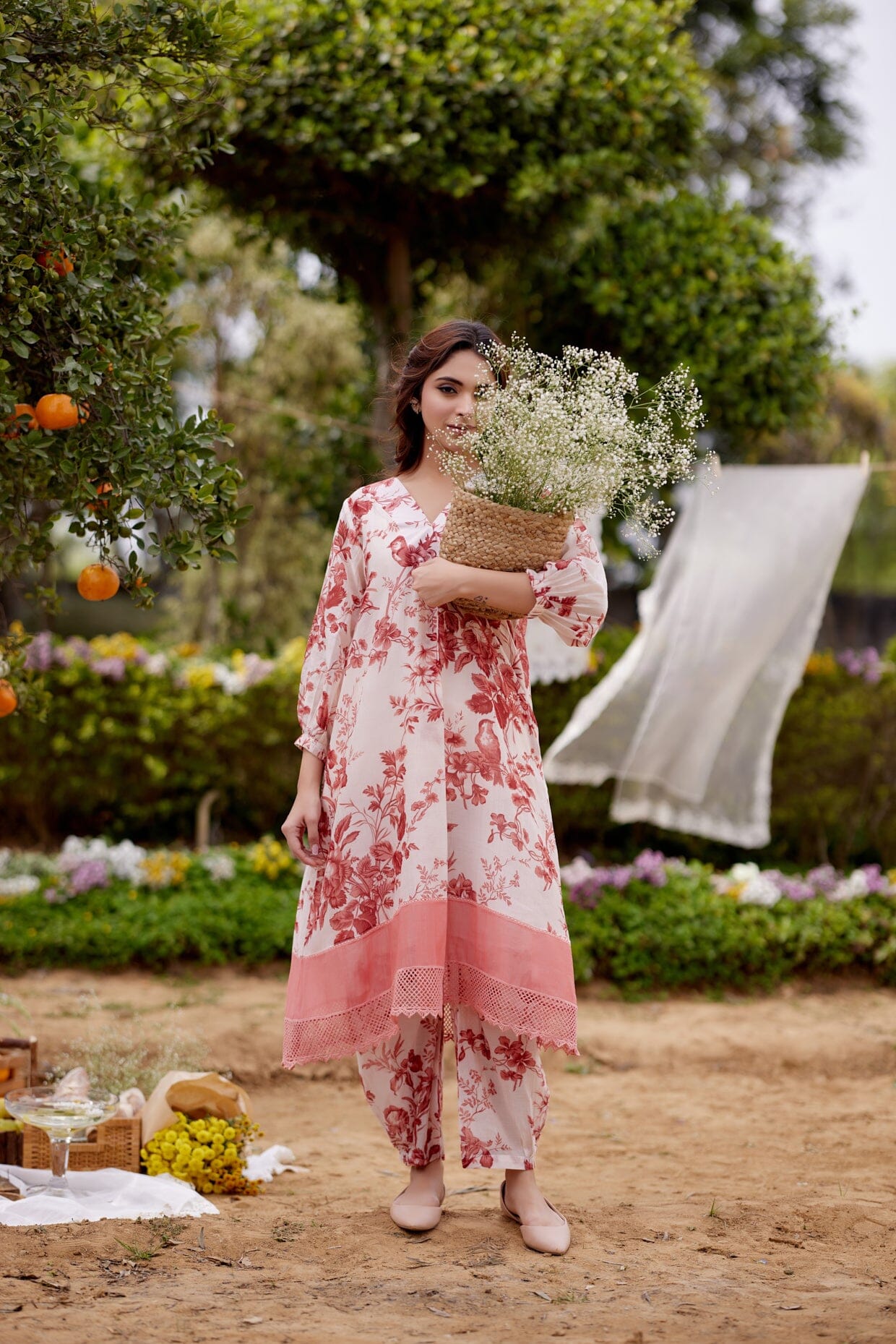 MORROCON fields-set of 2 ( kurta & pant) Naaz By Noor