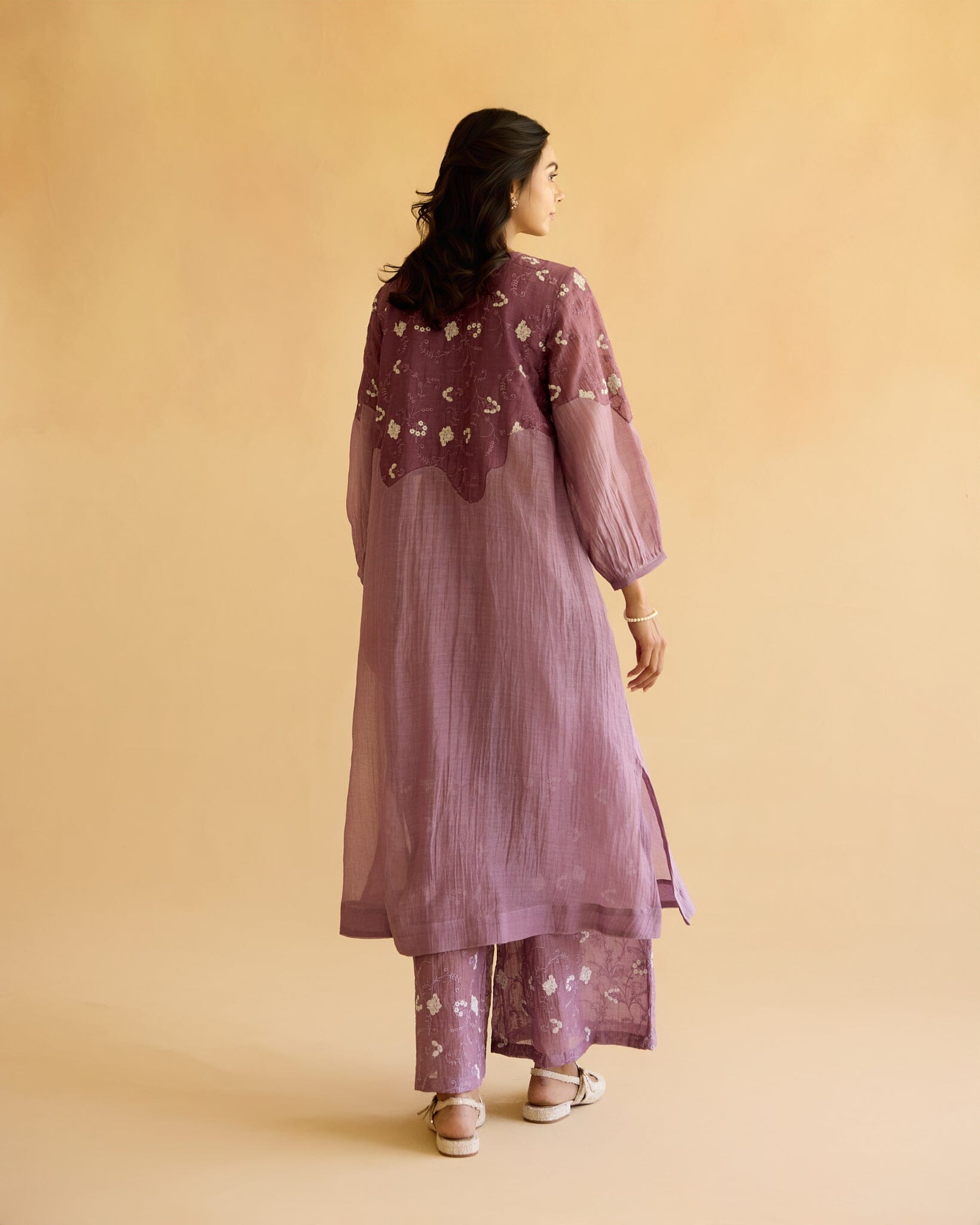 PEACEFUL FLOWER CHILD-SET OF 3( KURTA,PANT& DUPATTA) Naaz By Noor