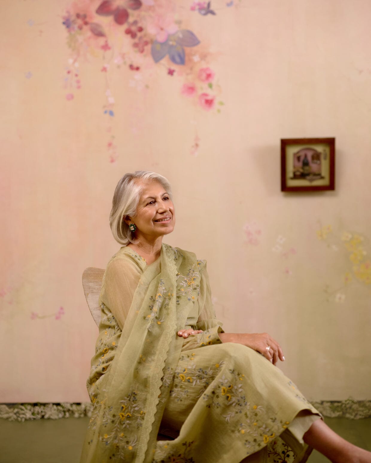 SOFT GREEN -SET OF 3( KURTA,PANT & DUPATTA) Naaz By Noor