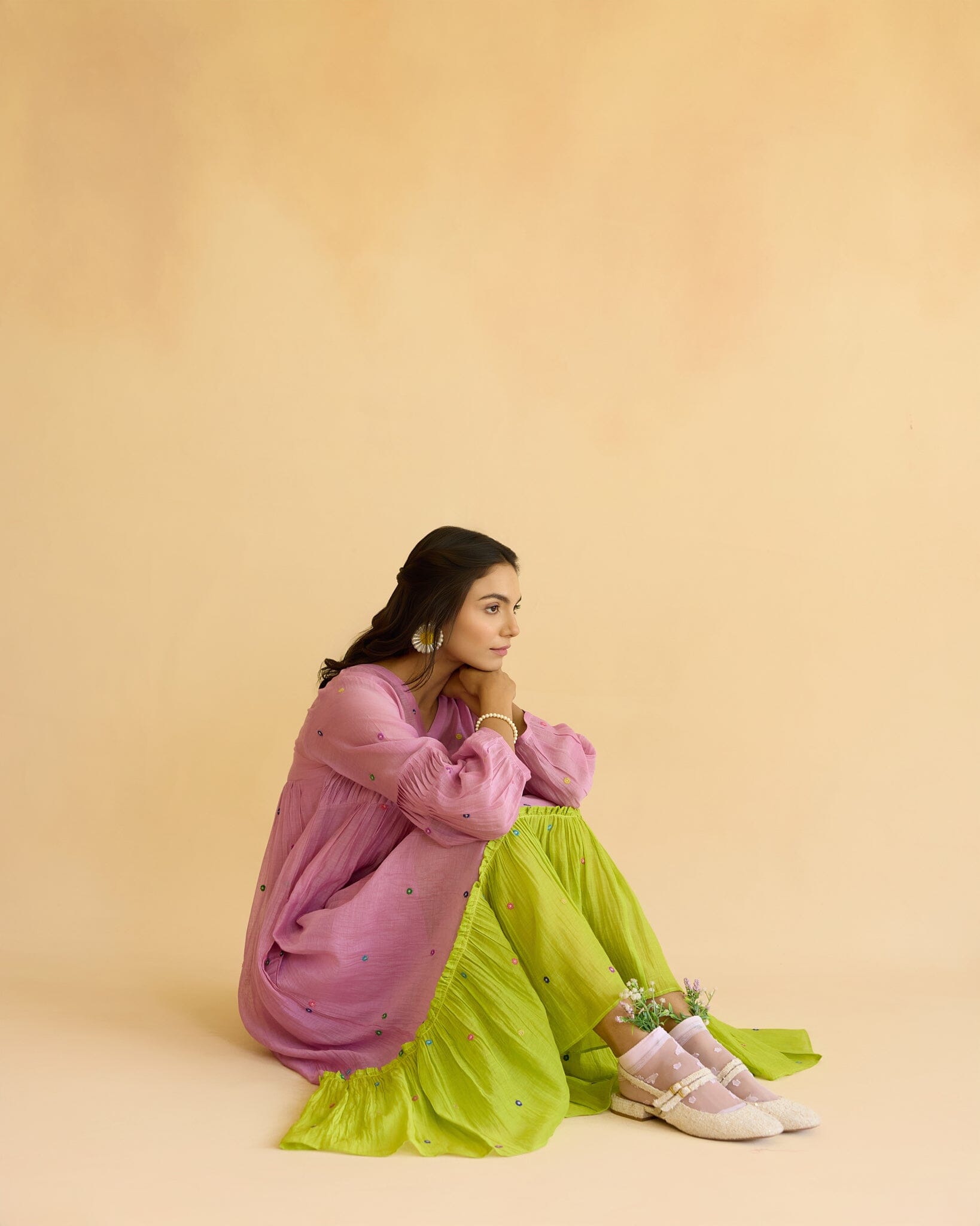 STRONG FLOWER CHILD DRESS Naaz By Noor