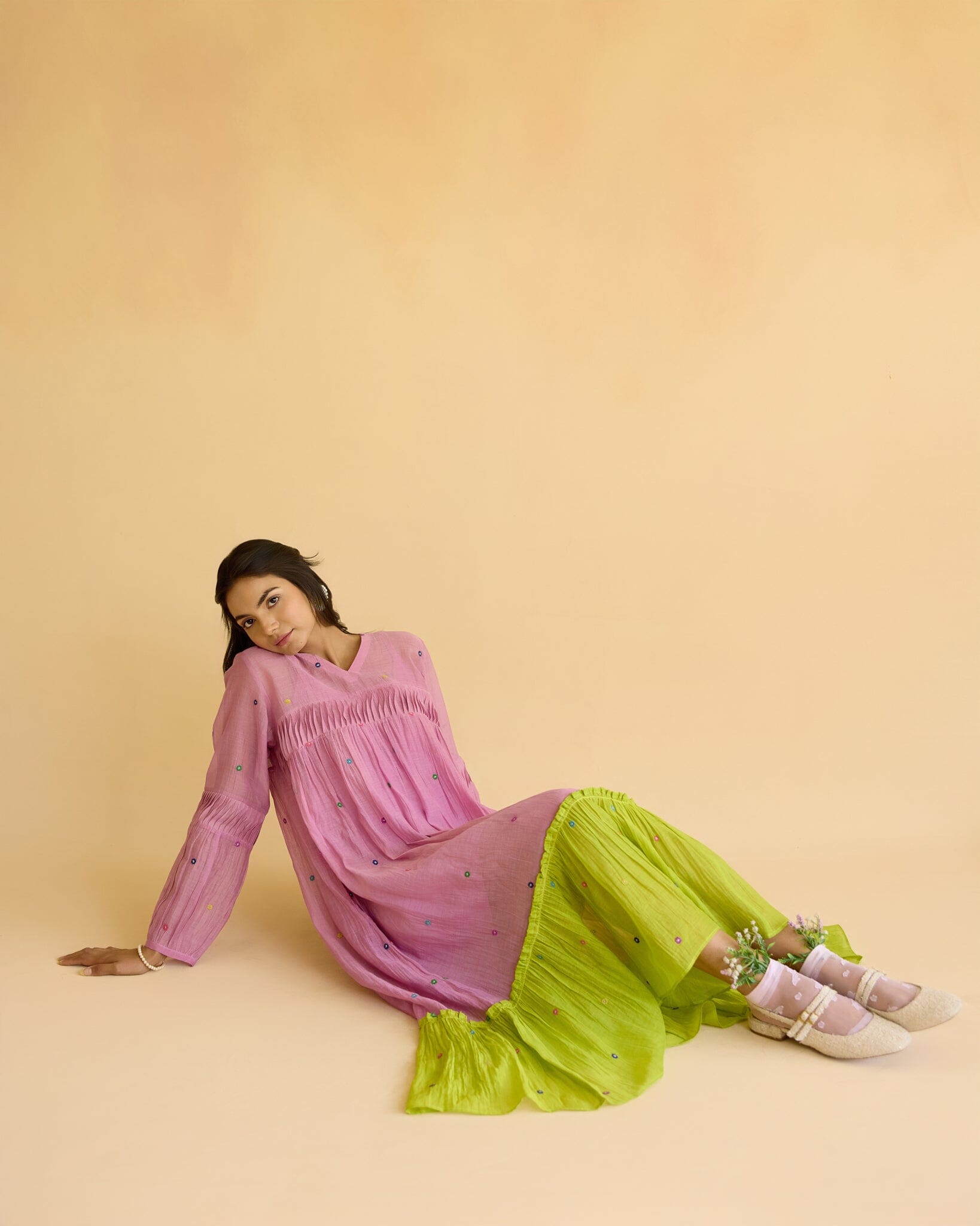 STRONG FLOWER CHILD DRESS Naaz By Noor