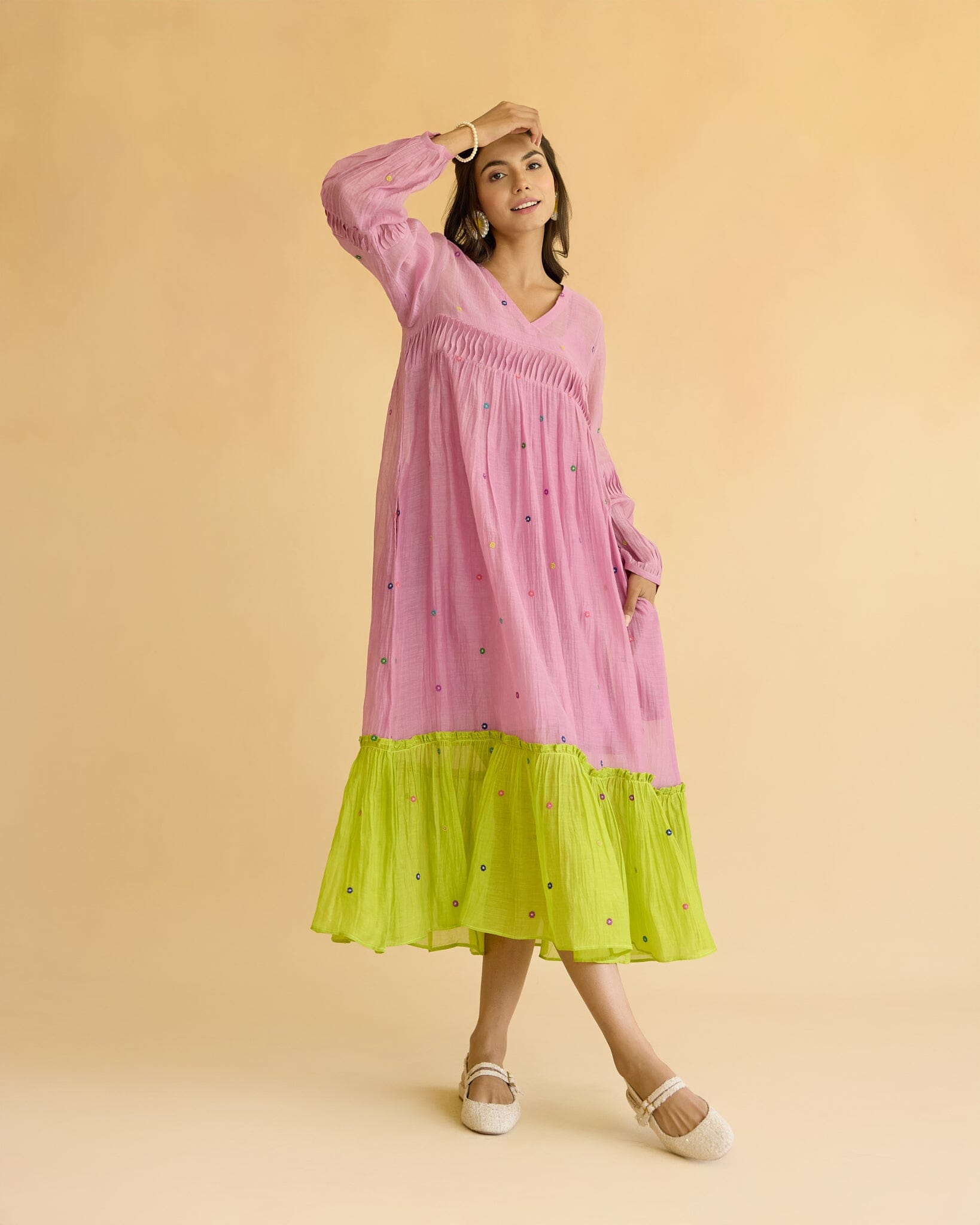 STRONG FLOWER CHILD DRESS Naaz By Noor