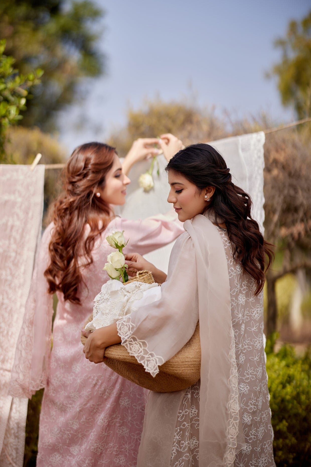 SWEET PEA fields-set of 3 ( kurta, pant & dupatta) Naaz By Noor
