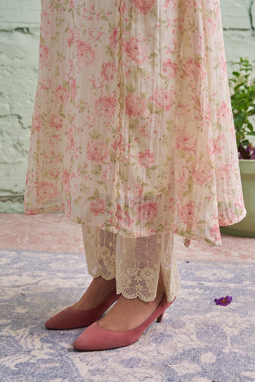 JAMUN ki tokri ( malai si ) - set of 2- kurta & pant Naaz By Noor