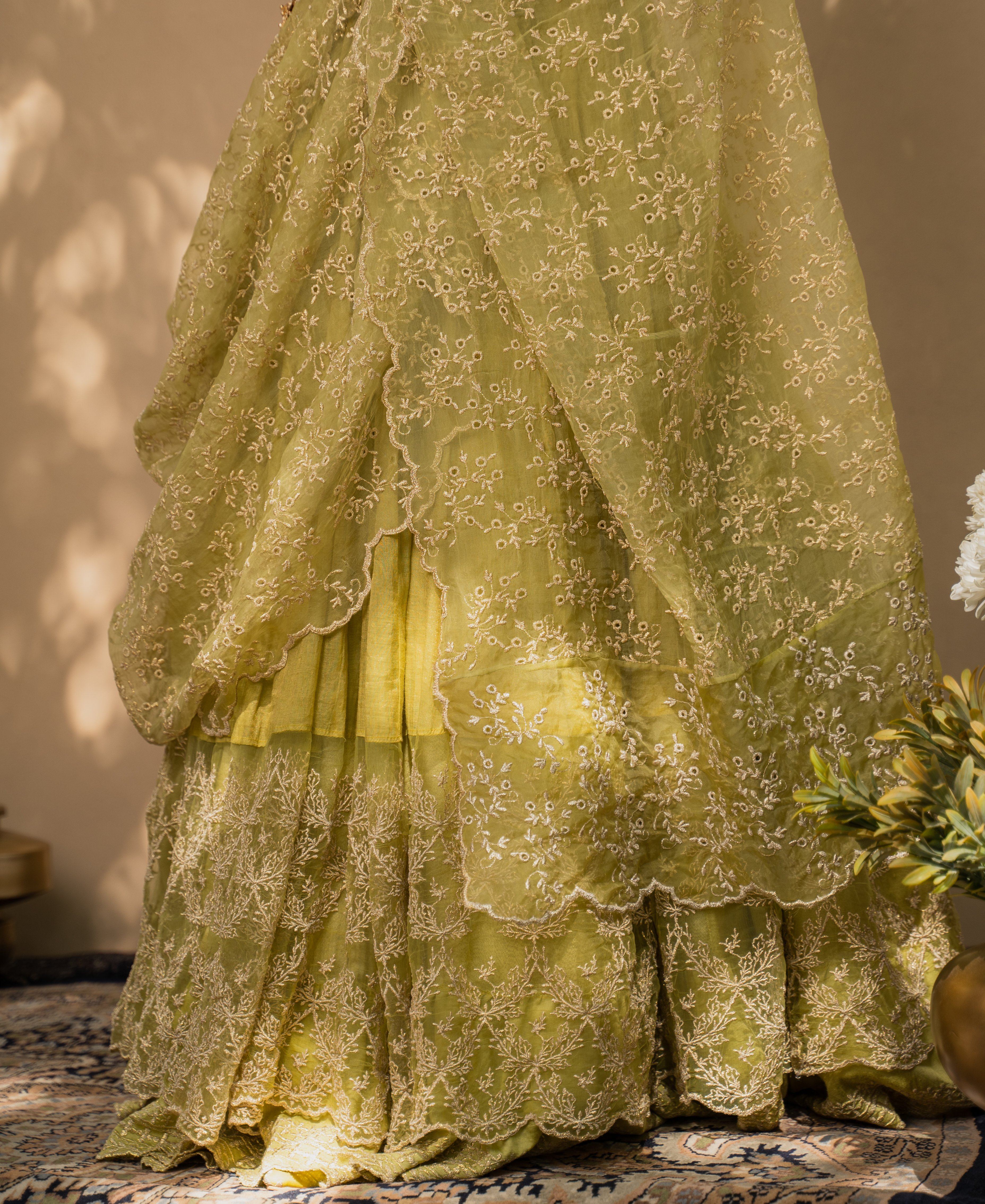 KISHMISH( lehenga)set of 3- blouse, lehenga & dupatta Naaz By Noor