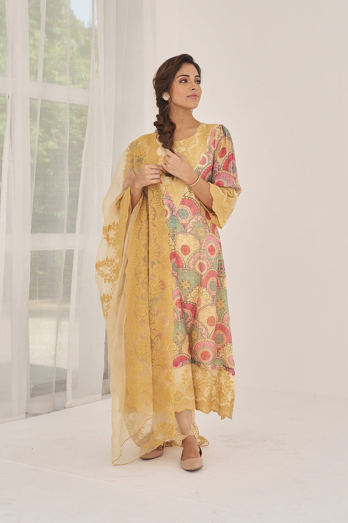 NOOR BAANO-set of 3(kurta, pant & dupatta) Naaz By Noor