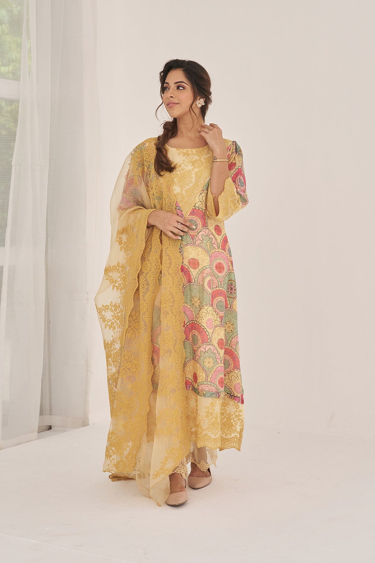 NOOR BAANO-set of 3(kurta, pant & dupatta) Naaz By Noor
