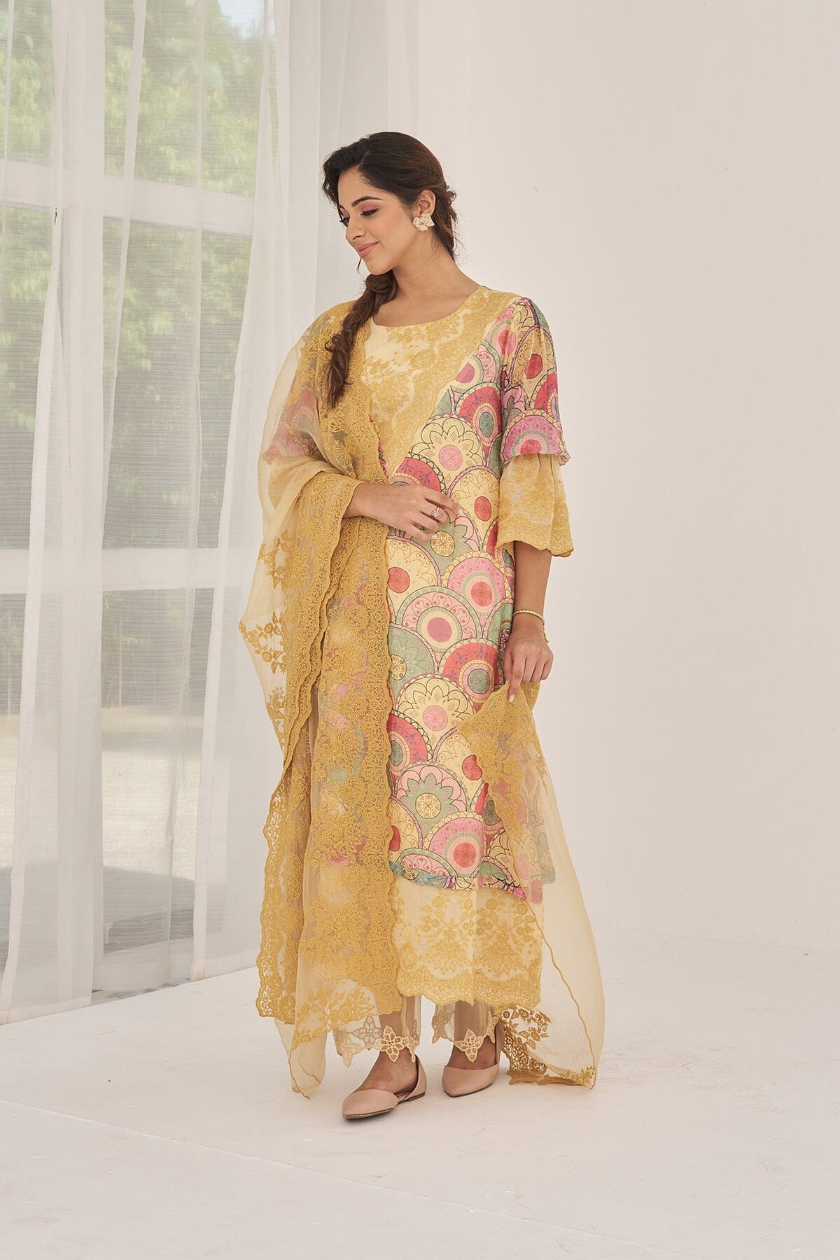 NOOR BAANO-set of 3(kurta, pant & dupatta) Naaz By Noor