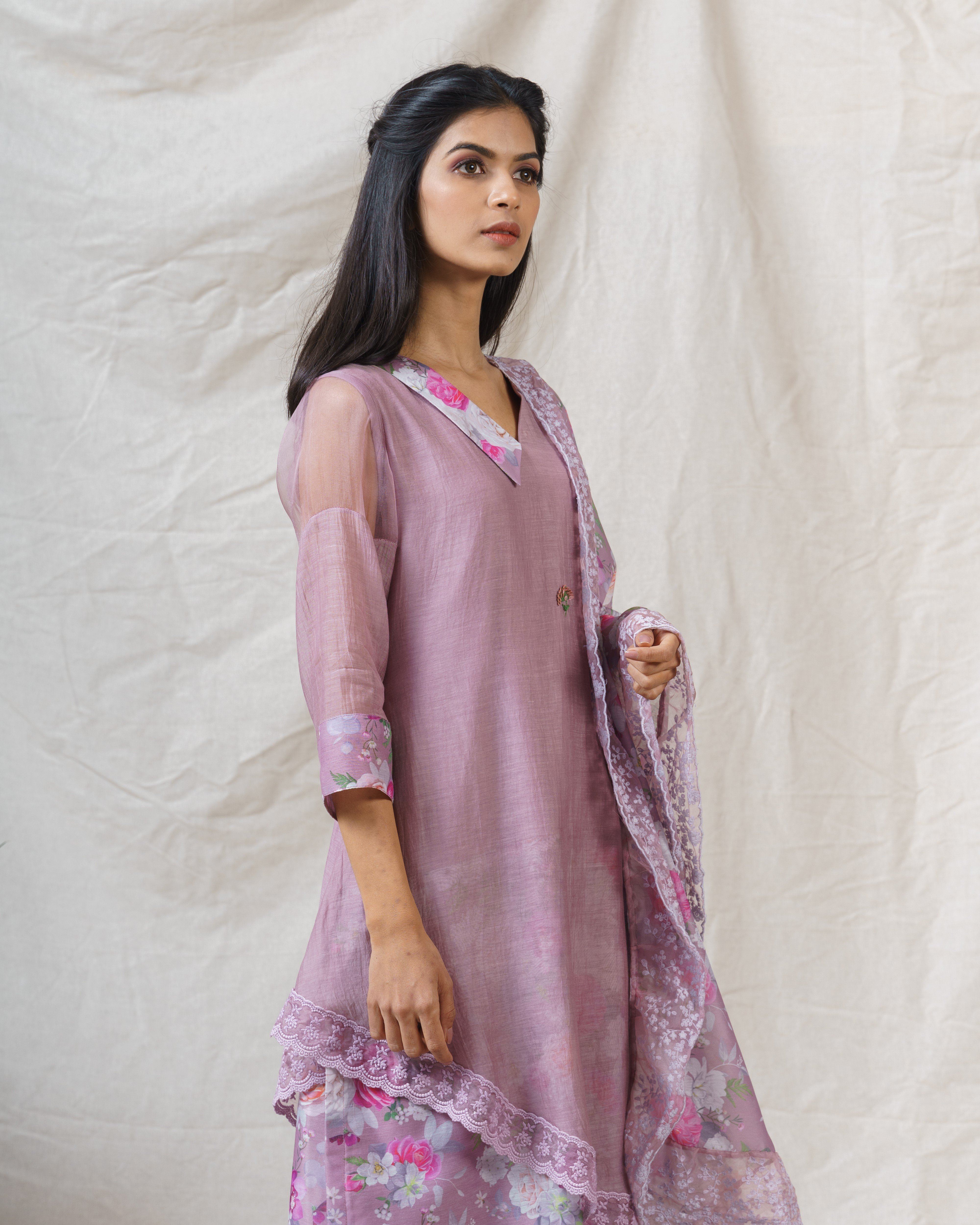 Opera Mauve ensemble-set of 3 - Naaz By Noor