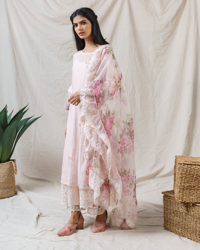 SALTED PINK ENSEMBLE - Naaz By Noor