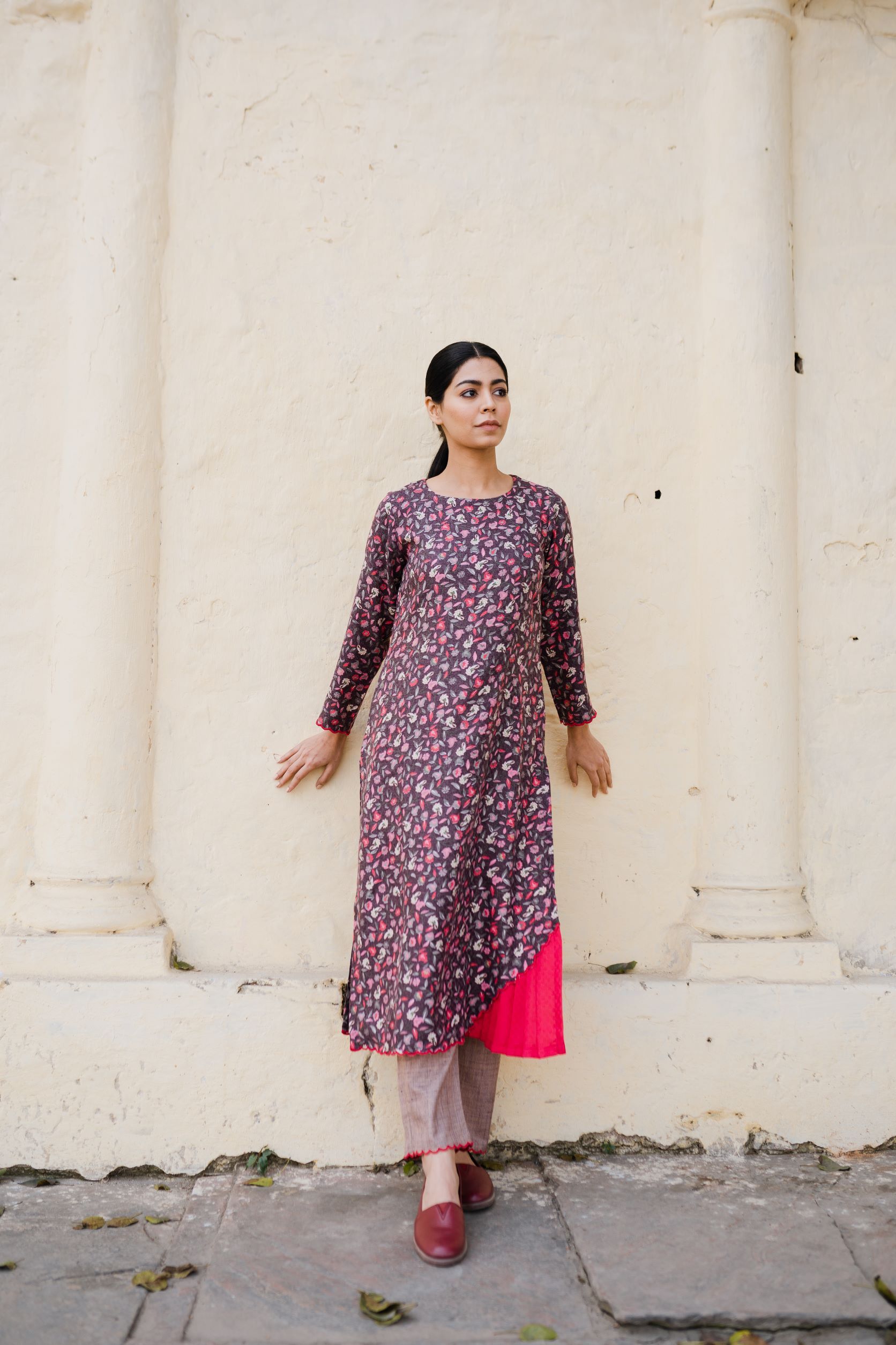 SUBAH MUTED PLUM- SET OF 2 Naaz By Noor