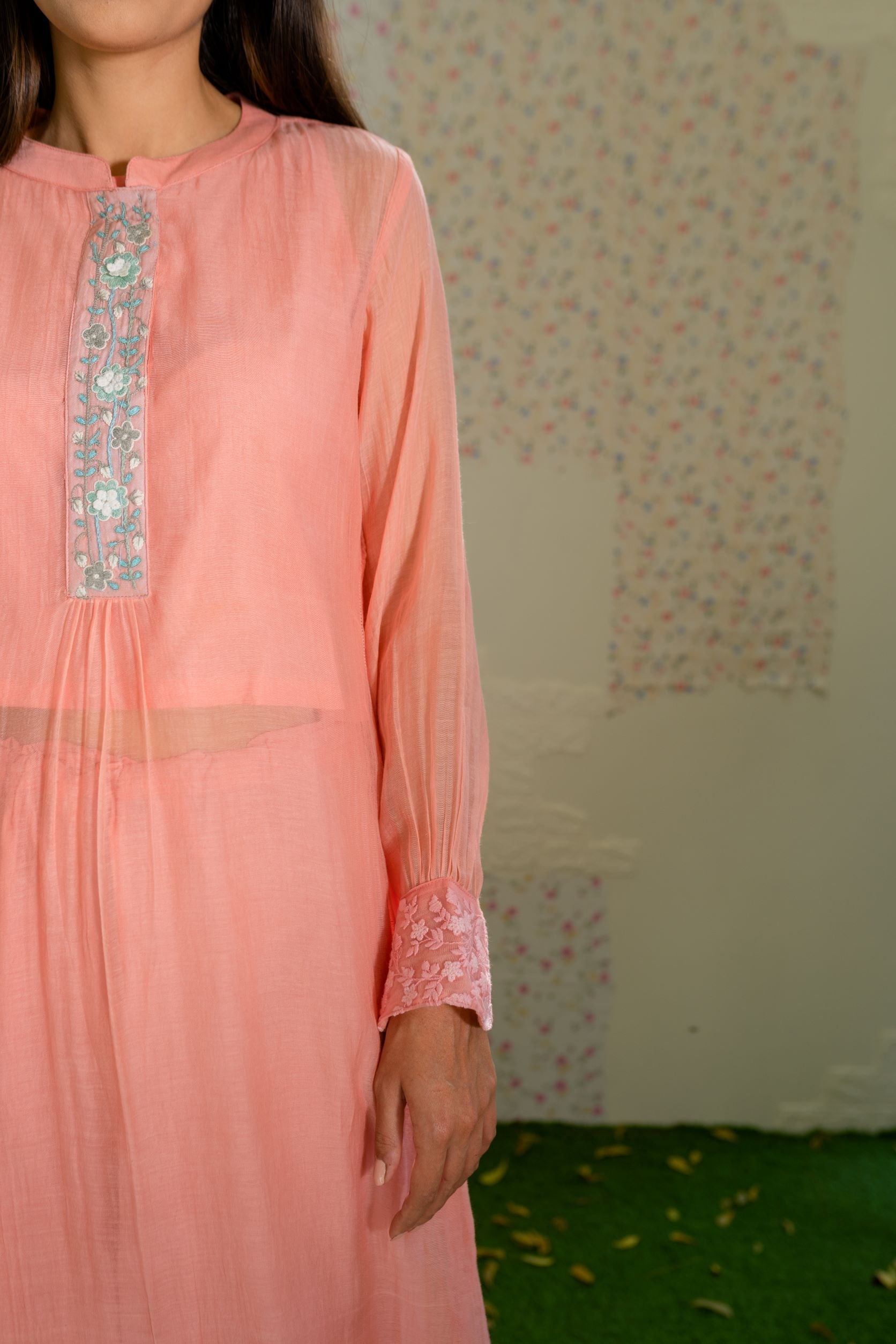 UNDER THE NEEM-peach( set of 2) Naaz By Noor