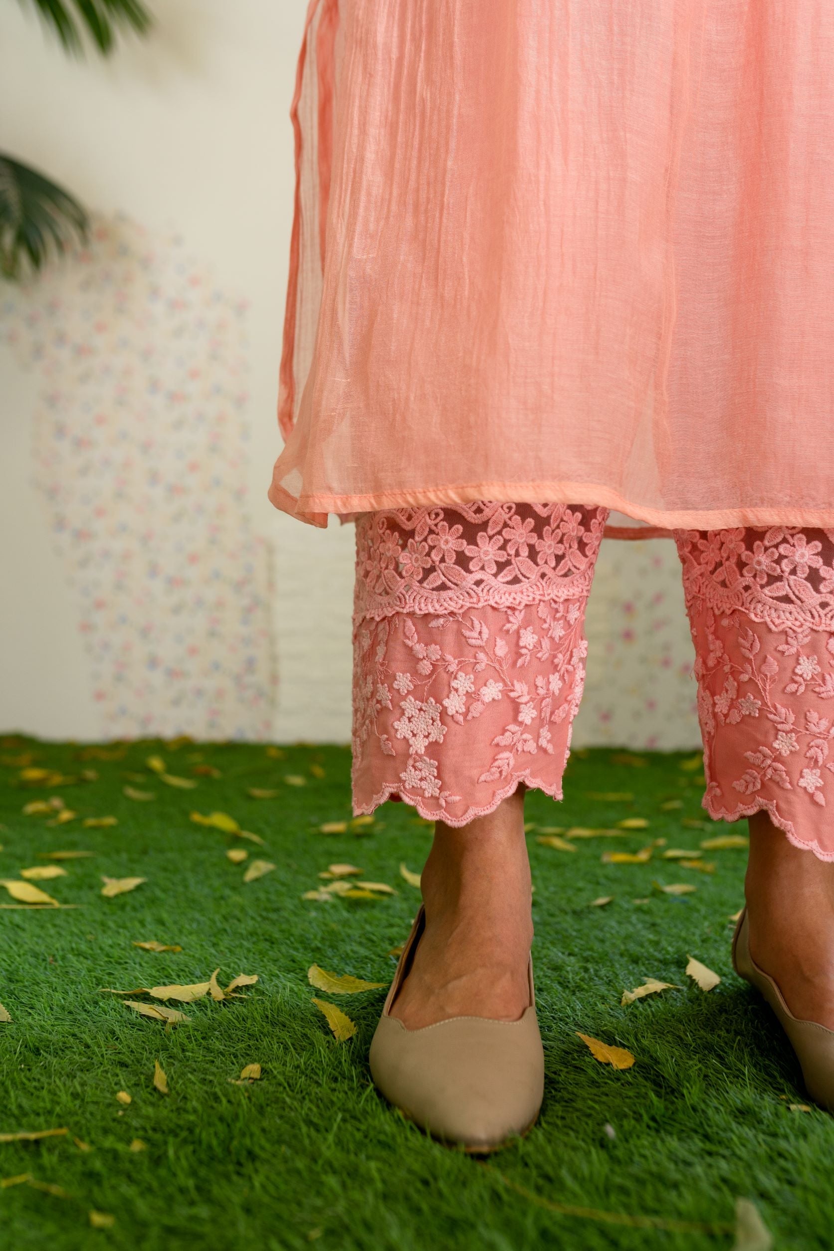 UNDER THE NEEM-peach( set of 2) Naaz By Noor
