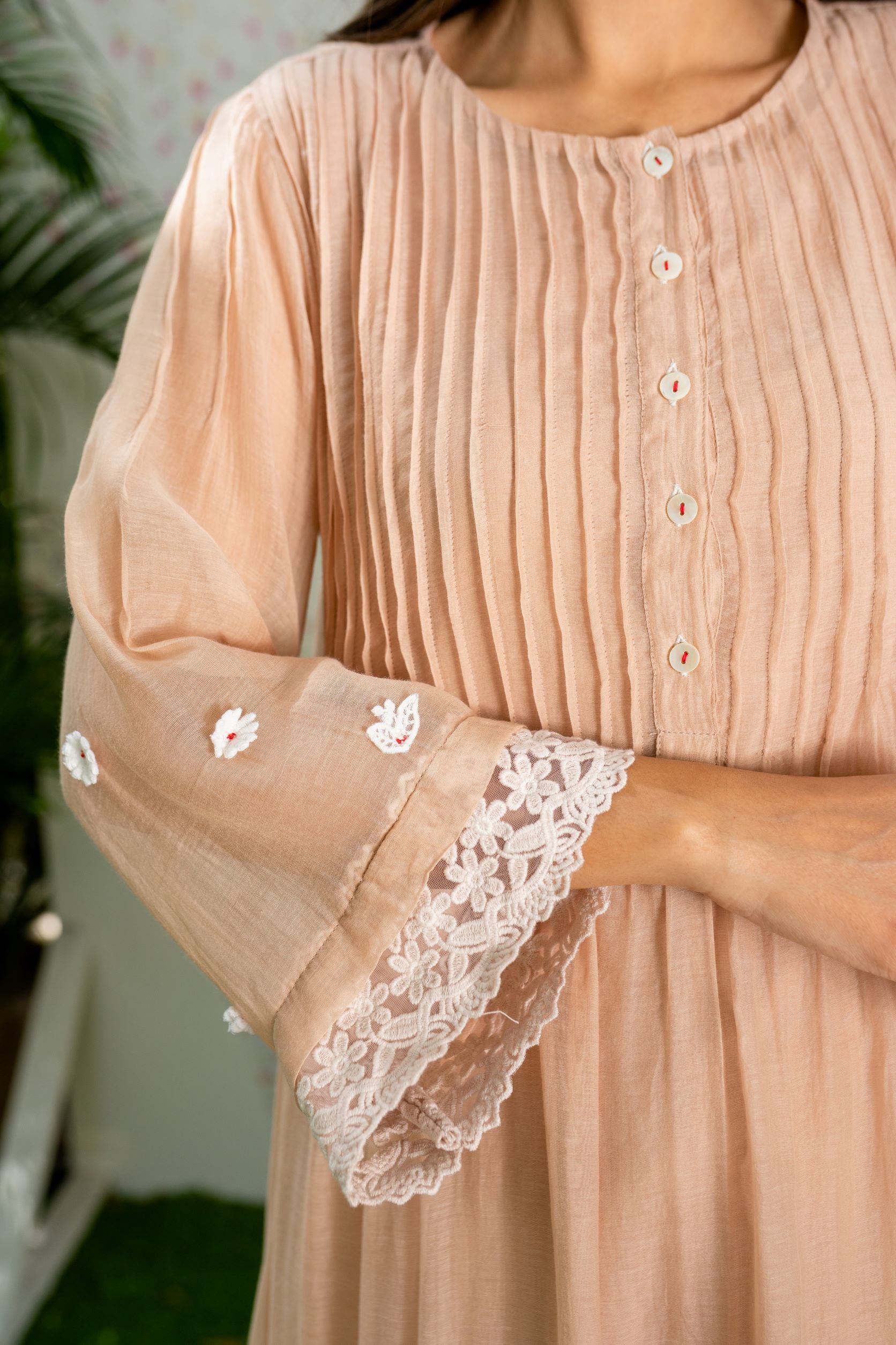 UNDER THE NEEM- soft beige( set of 3) Naaz By Noor