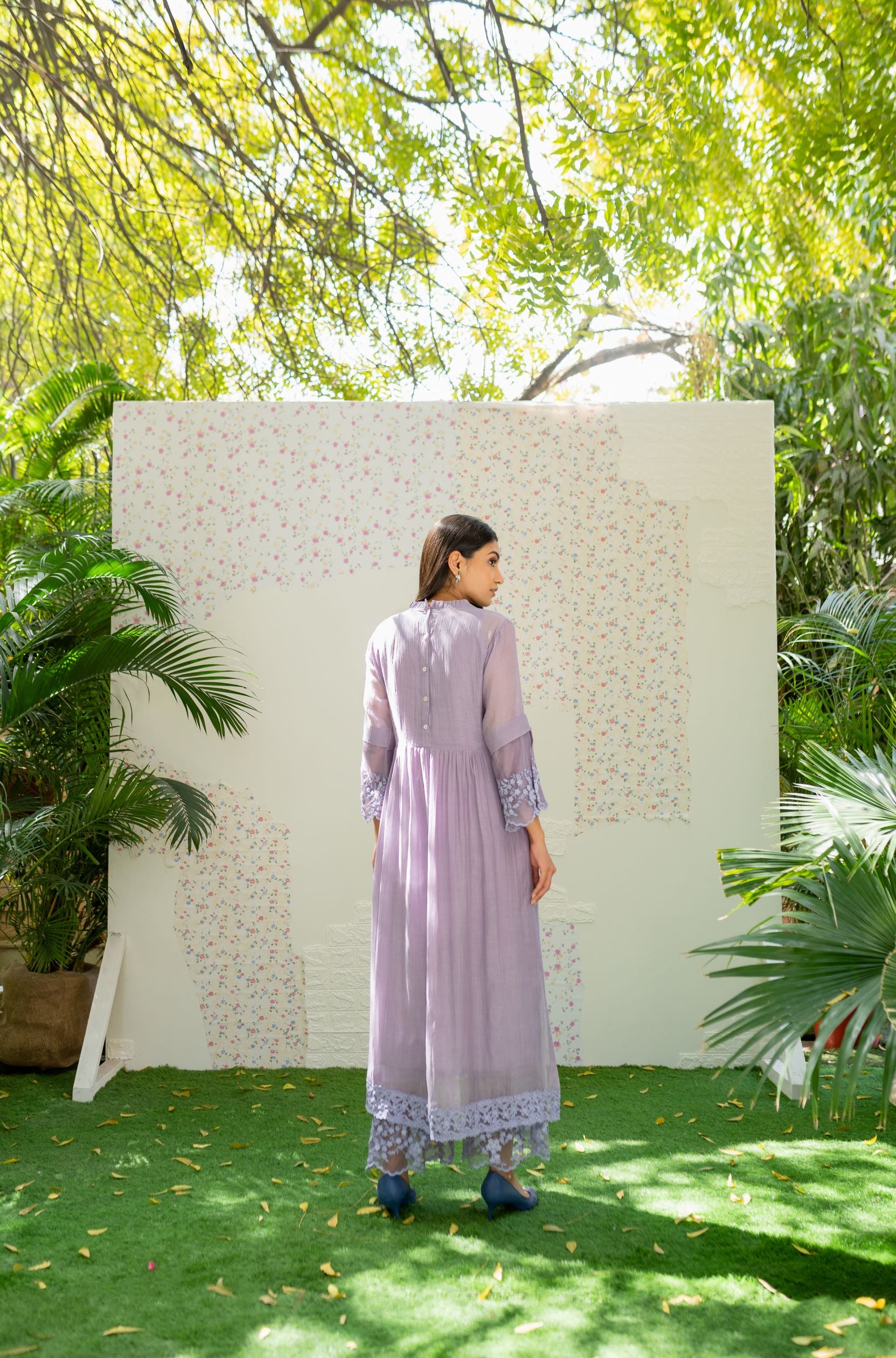 UNDER THE NEEM- soft lilac( set of 3 ) Naaz By Noor