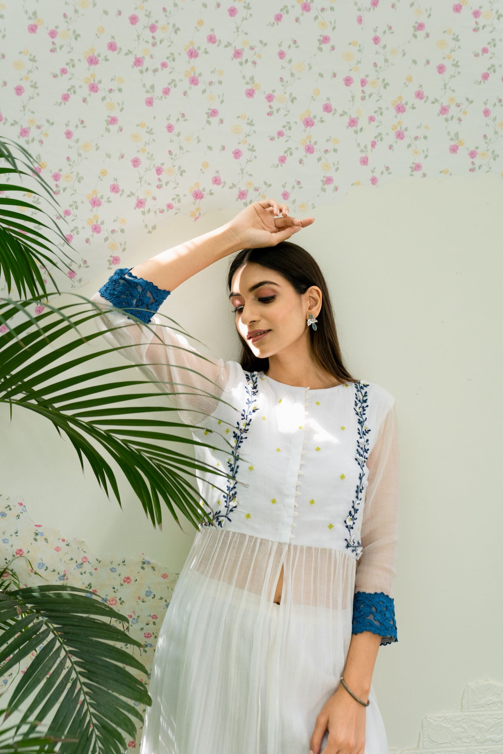 UNDER THE NEEM- white ( set of 3) Naaz By Noor