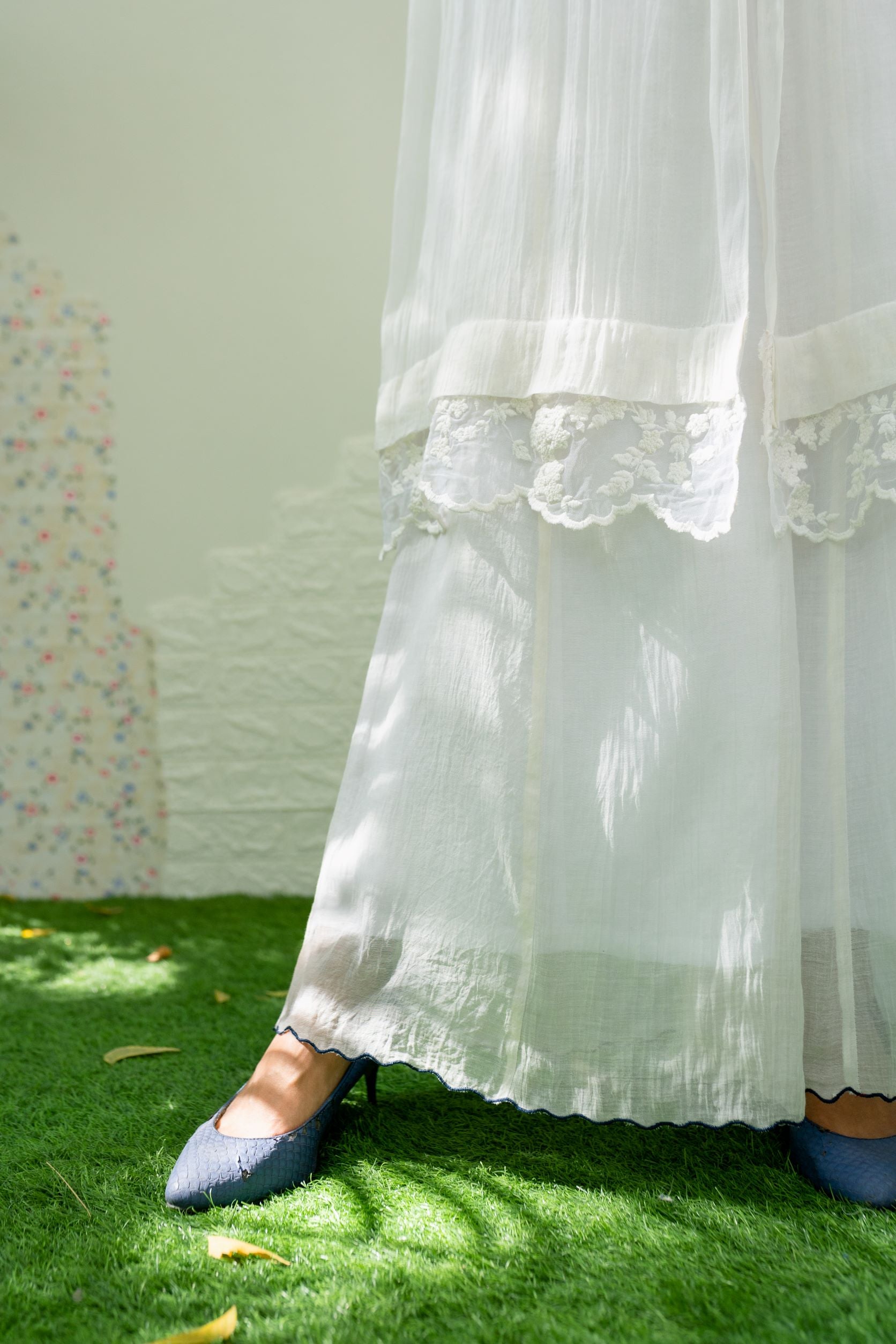 UNDER THE NEEM- white ( set of 3) Naaz By Noor