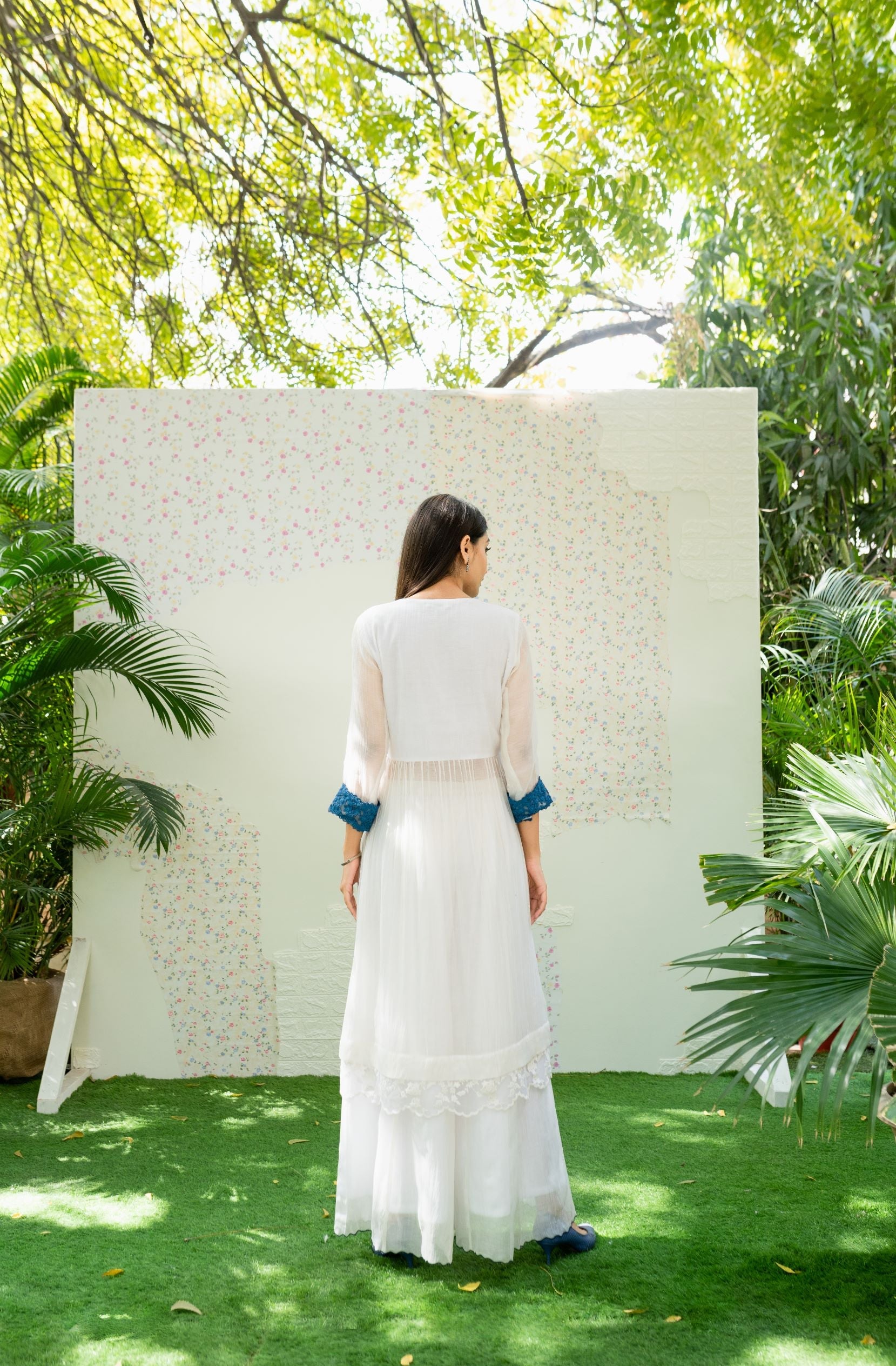 UNDER THE NEEM- white ( set of 3) Naaz By Noor