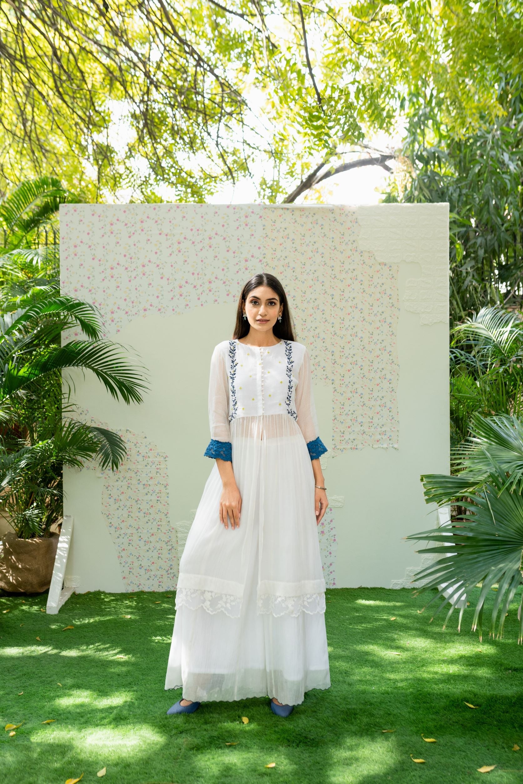 UNDER THE NEEM- white ( set of 3) Naaz By Noor