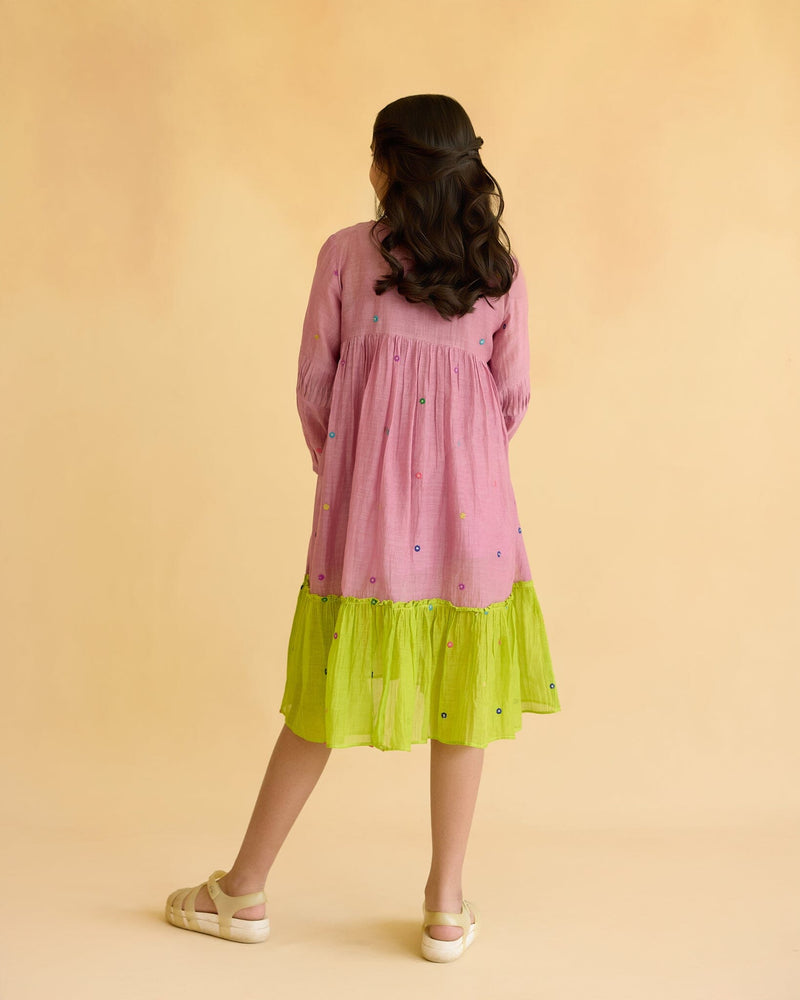 GLOWING FLOWER CHILD DRESS KIDS ( UPTO 10 YEARS) Naaz By Noor 