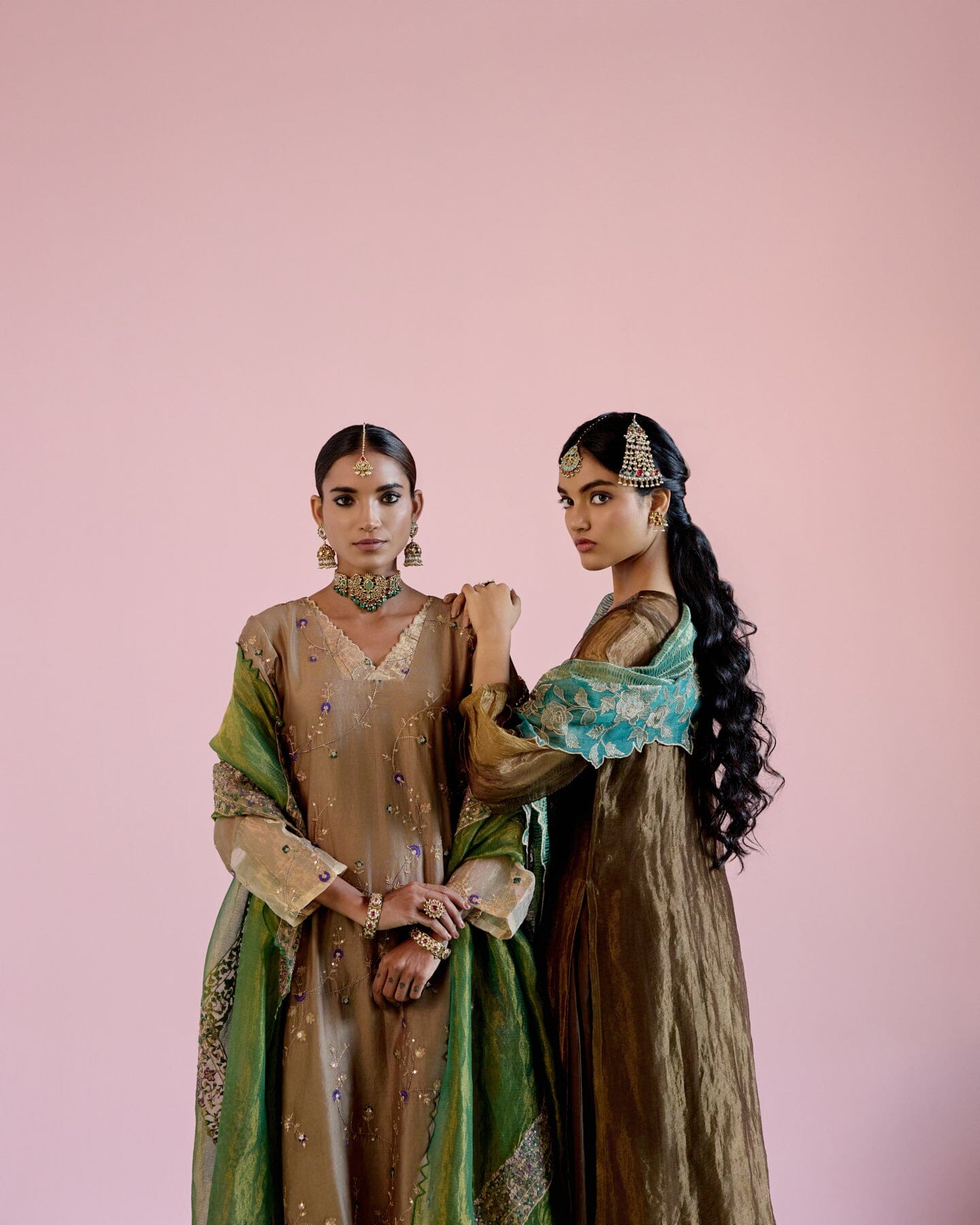 JOR BAAGH BADAMI- SET OF 3( kurta, pant & dupatta) Naaz By Noor 