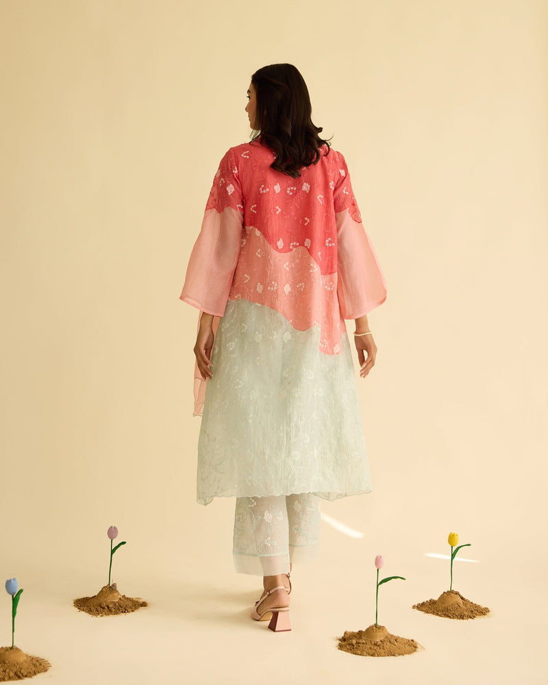 KIND FLOWER CHILD -SET OF 3( KURTA, PANT & DUPATTA) Naaz By Noor 