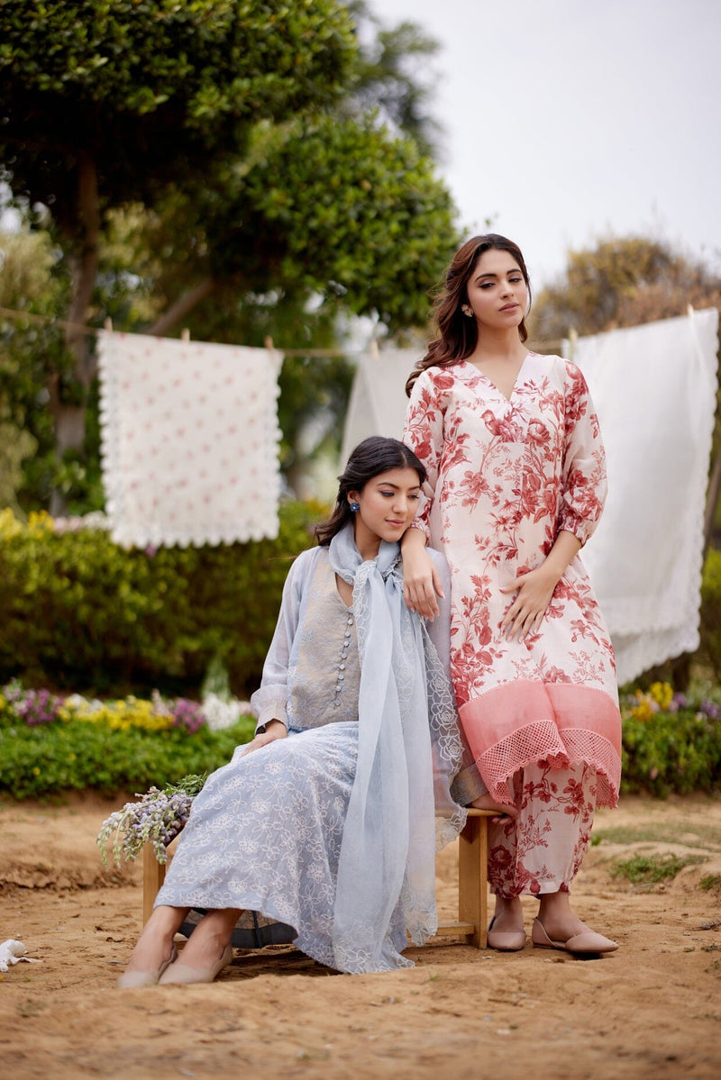 MORROCON fields-set of 2 ( kurta & pant) Naaz By Noor 