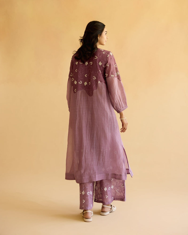 PEACEFUL FLOWER CHILD-SET OF 3( KURTA,PANT& DUPATTA) Naaz By Noor 