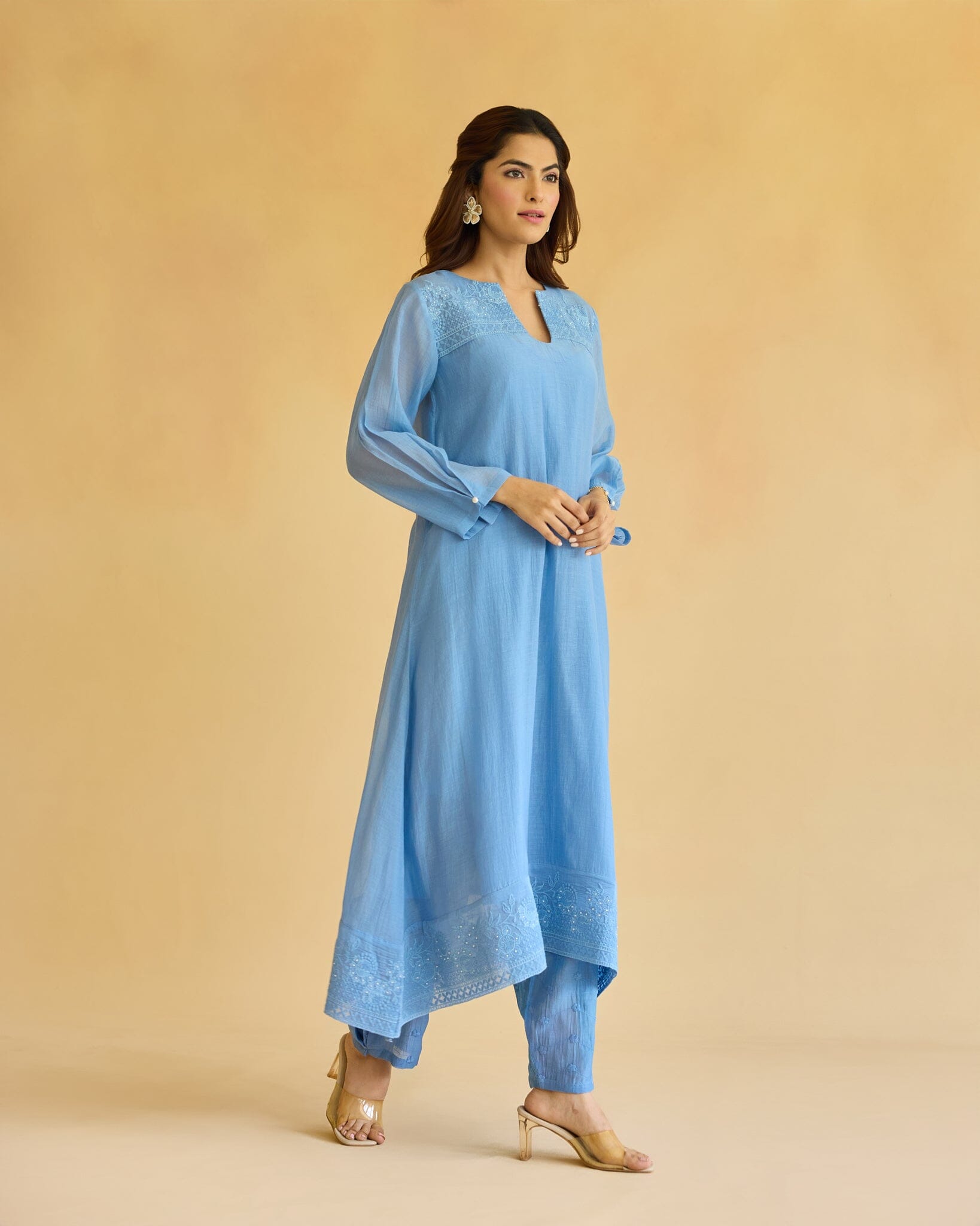 RAD FLOWER CHILD-SET OF 3(KURTA,PANT& DUPATTA) Naaz By Noor 