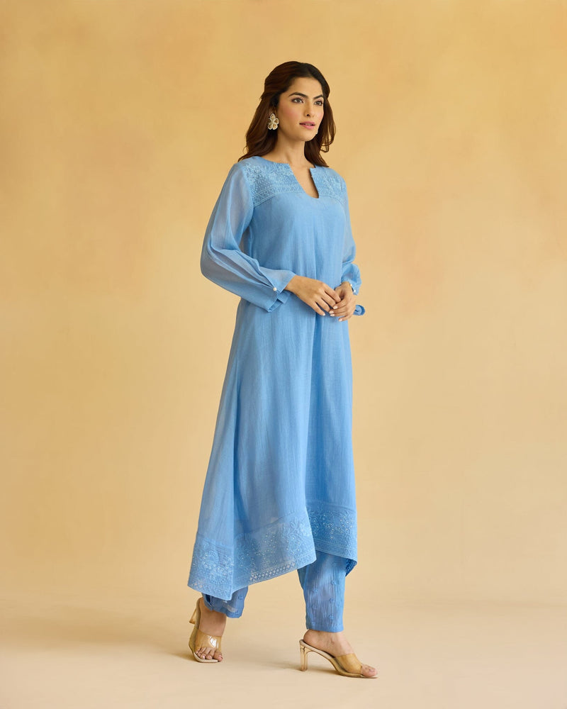 RAD FLOWER CHILD-SET OF 3(KURTA,PANT& DUPATTA) Naaz By Noor 