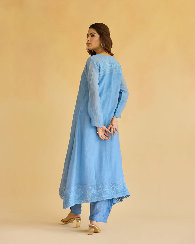 RAD FLOWER CHILD-SET OF 3(KURTA,PANT& DUPATTA) Naaz By Noor 