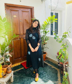 CLASSIC BLACK ENSEMBLE-SET OF 3 Naaz By Noor 