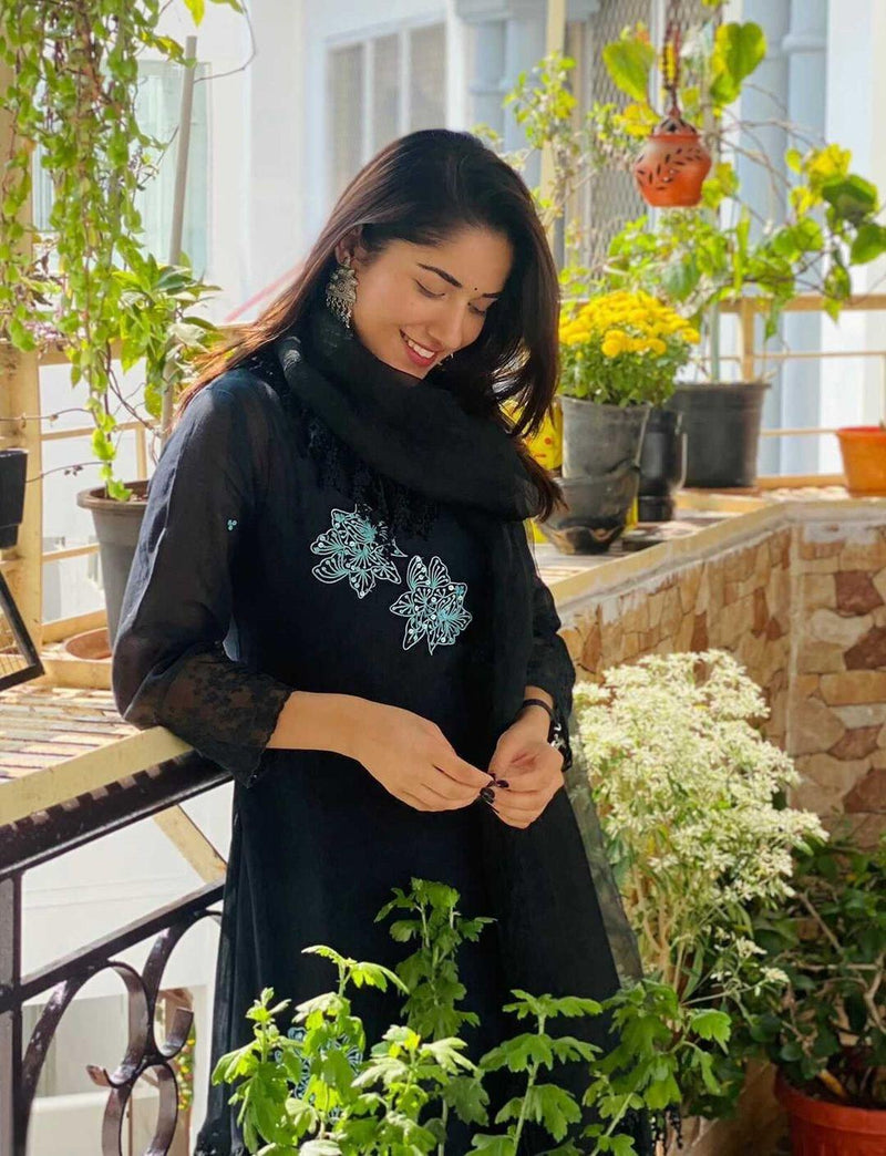 CLASSIC BLACK ENSEMBLE-SET OF 3 Naaz By Noor 