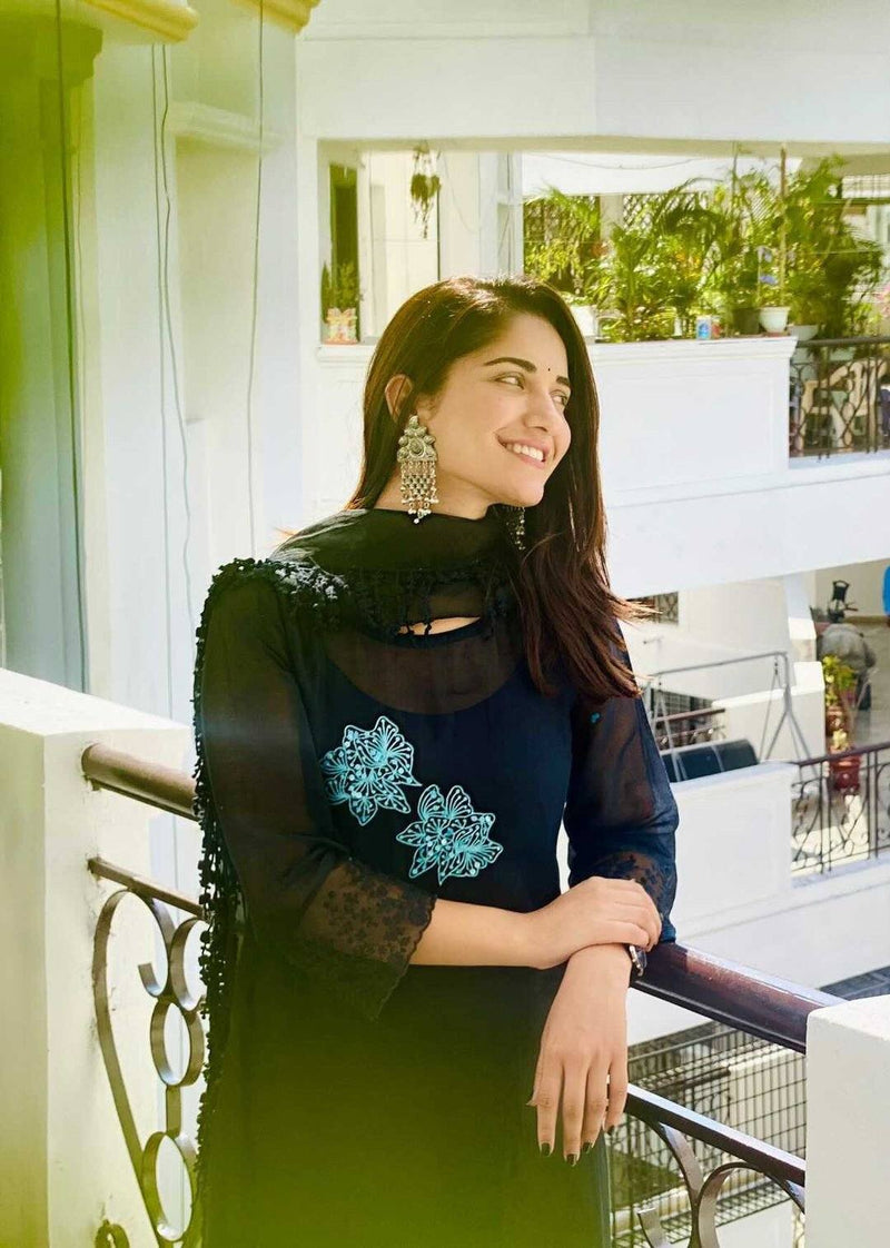 CLASSIC BLACK ENSEMBLE-SET OF 3 Naaz By Noor 