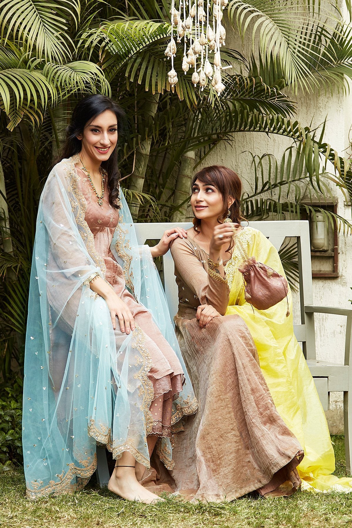 Noor Blushed Crushed Suit Set