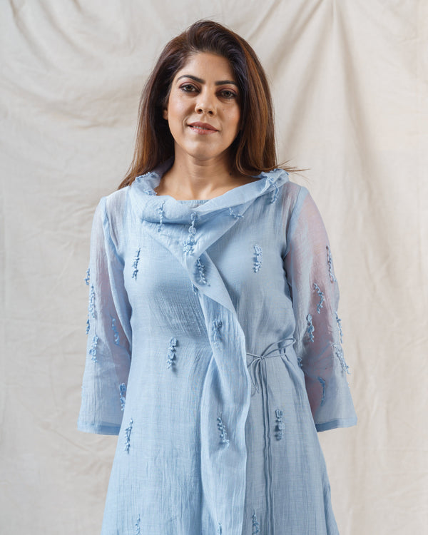 Frost blue ensemble - Naaz By Noor