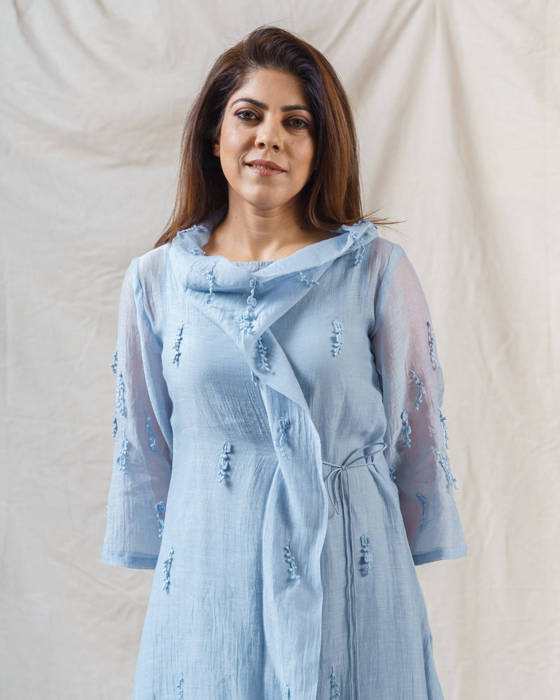 Frost blue ensemble - Naaz By Noor