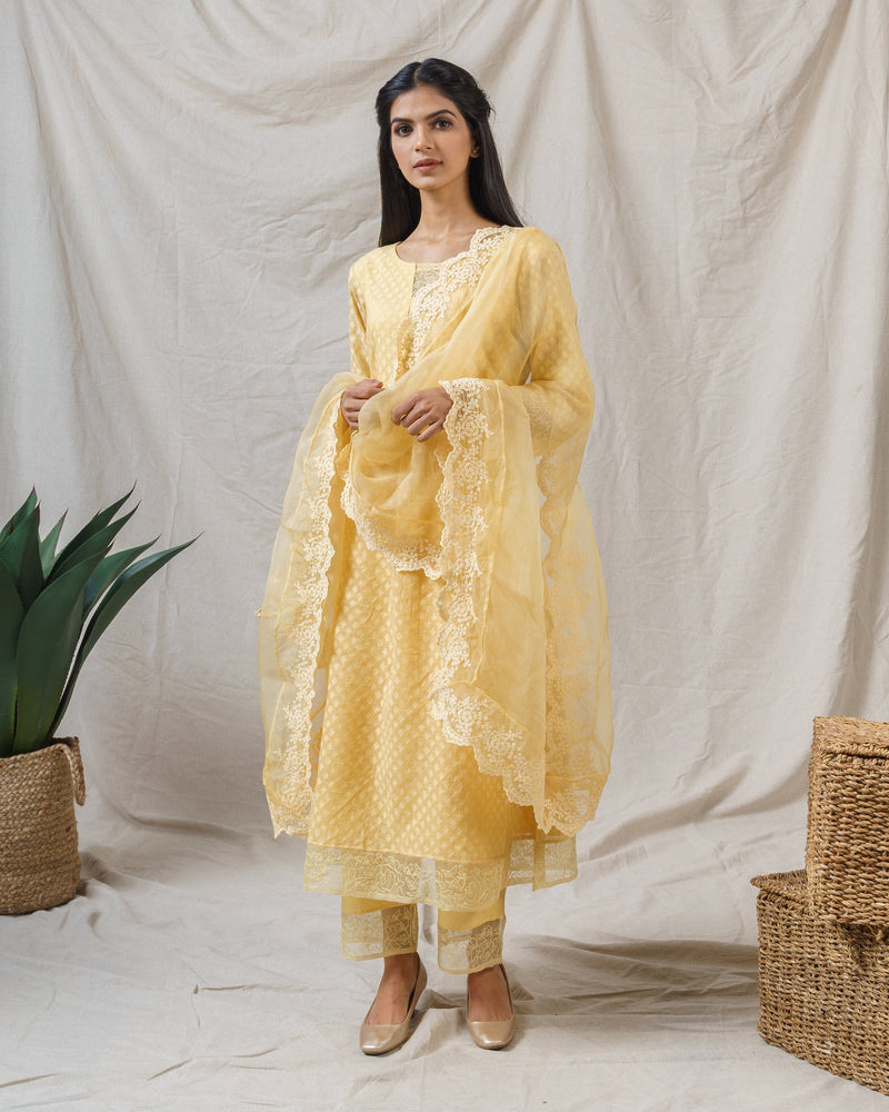 IRIS YELLOW ENSEMBLE - Naaz By Noor