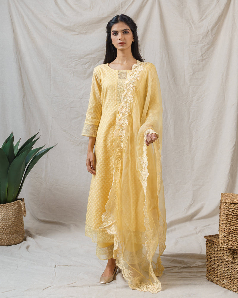 IRIS YELLOW ENSEMBLE - Naaz By Noor