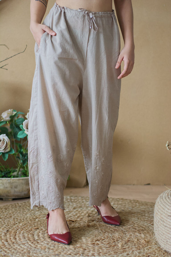 CAPPACCINO SCHIFFLI PANTS - Naaz By Noor
