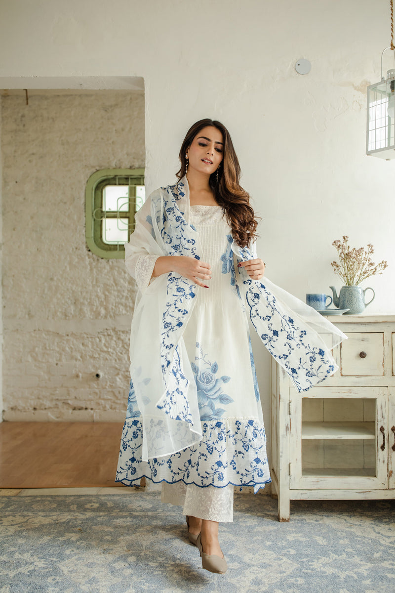 Meethi Reet Gori Si Mithas - set of 2 - kurta and pant Naaz By Noor 