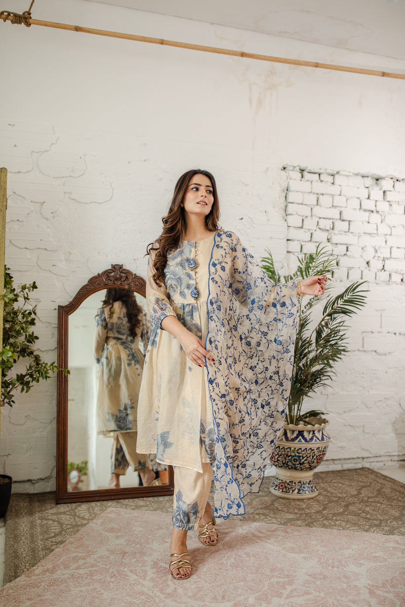 Meethi Reet Sunhere Mithas - set of 2 - kurta, and pant Naaz By Noor 