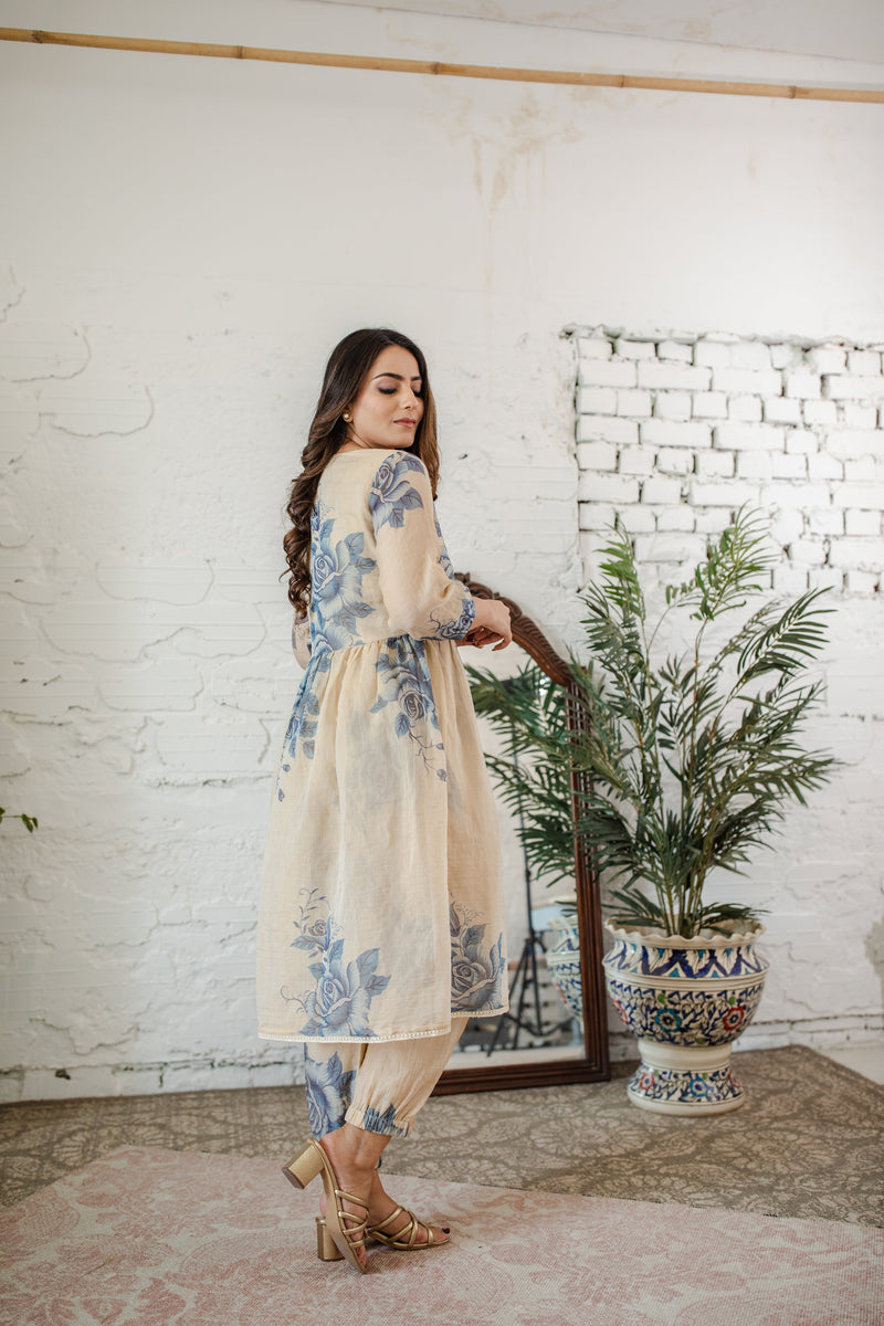 Meethi Reet Sunhere Mithas - set of 2 - kurta, and pant Naaz By Noor 